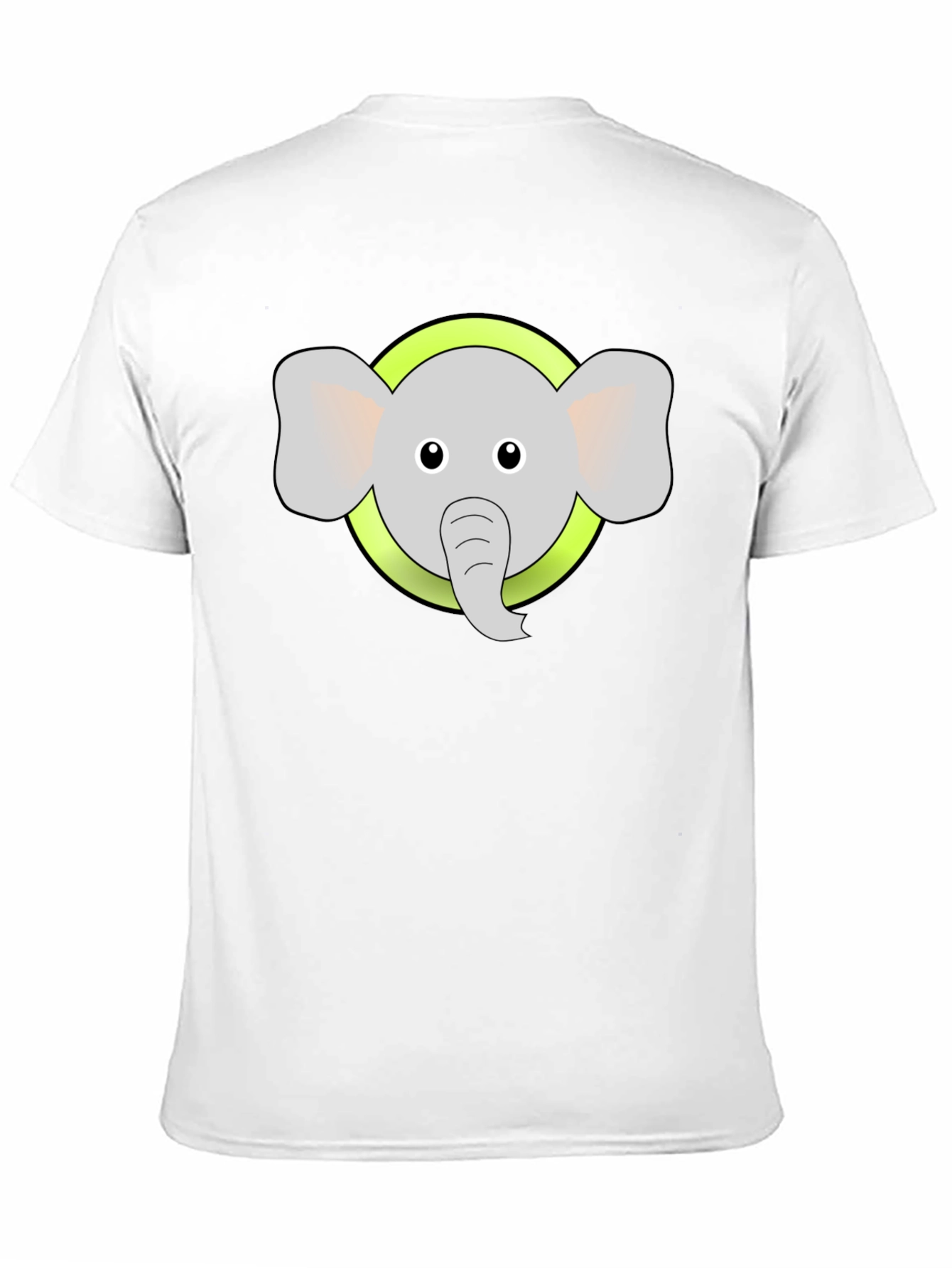 Elephant Graphic Tee - Black Cotton Blend Shirt