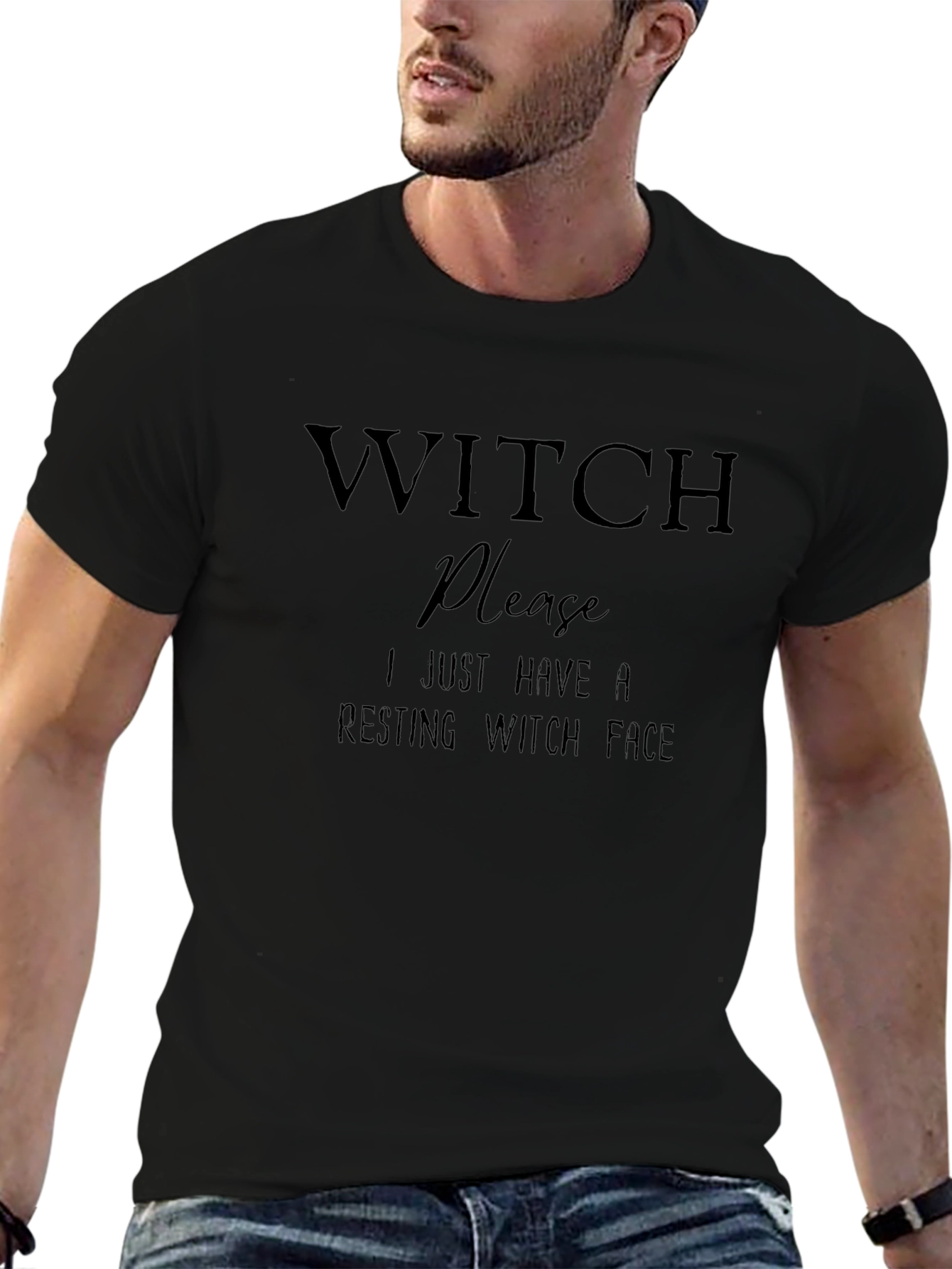 Witch Please Resting Witch Face Graphic Tee