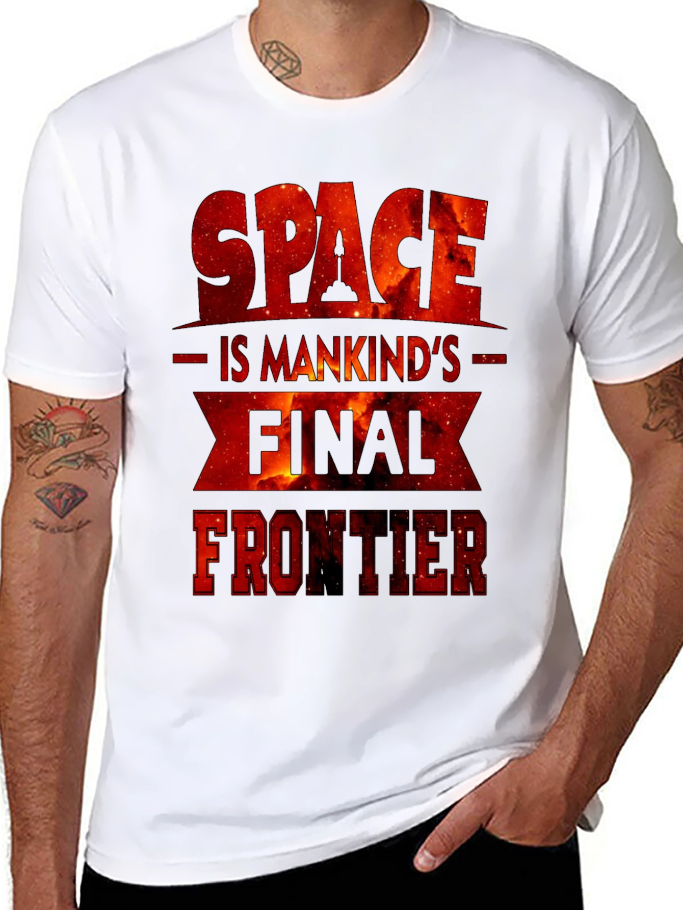Space is Mankinds Final Frontier Graphic Tee