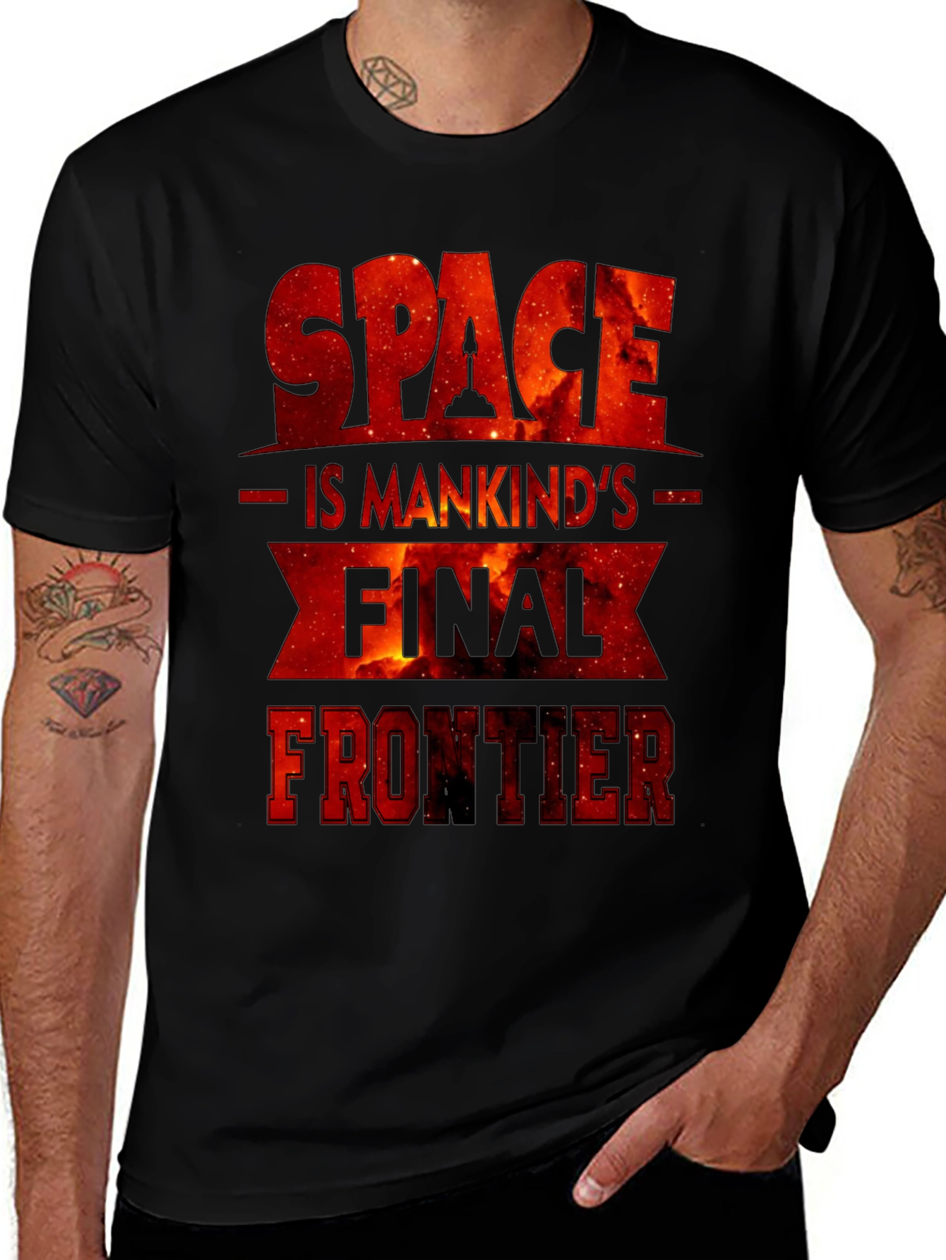Space is Mankinds Final Frontier Graphic Tee