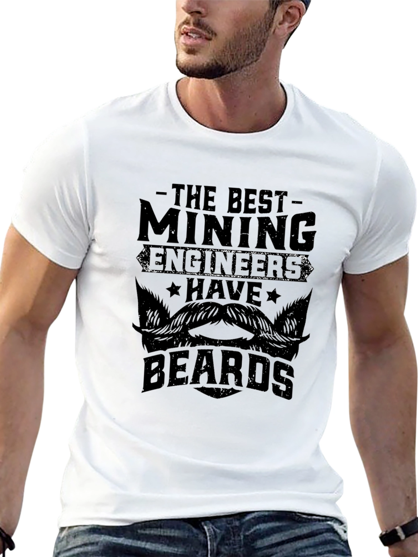 Mining Engineer Beard T-Shirt