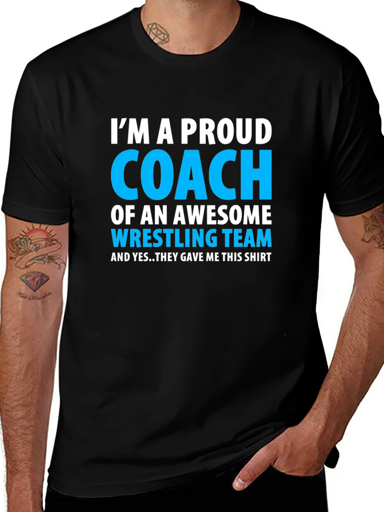 Proud Coach Wrestling Team T-Shirt