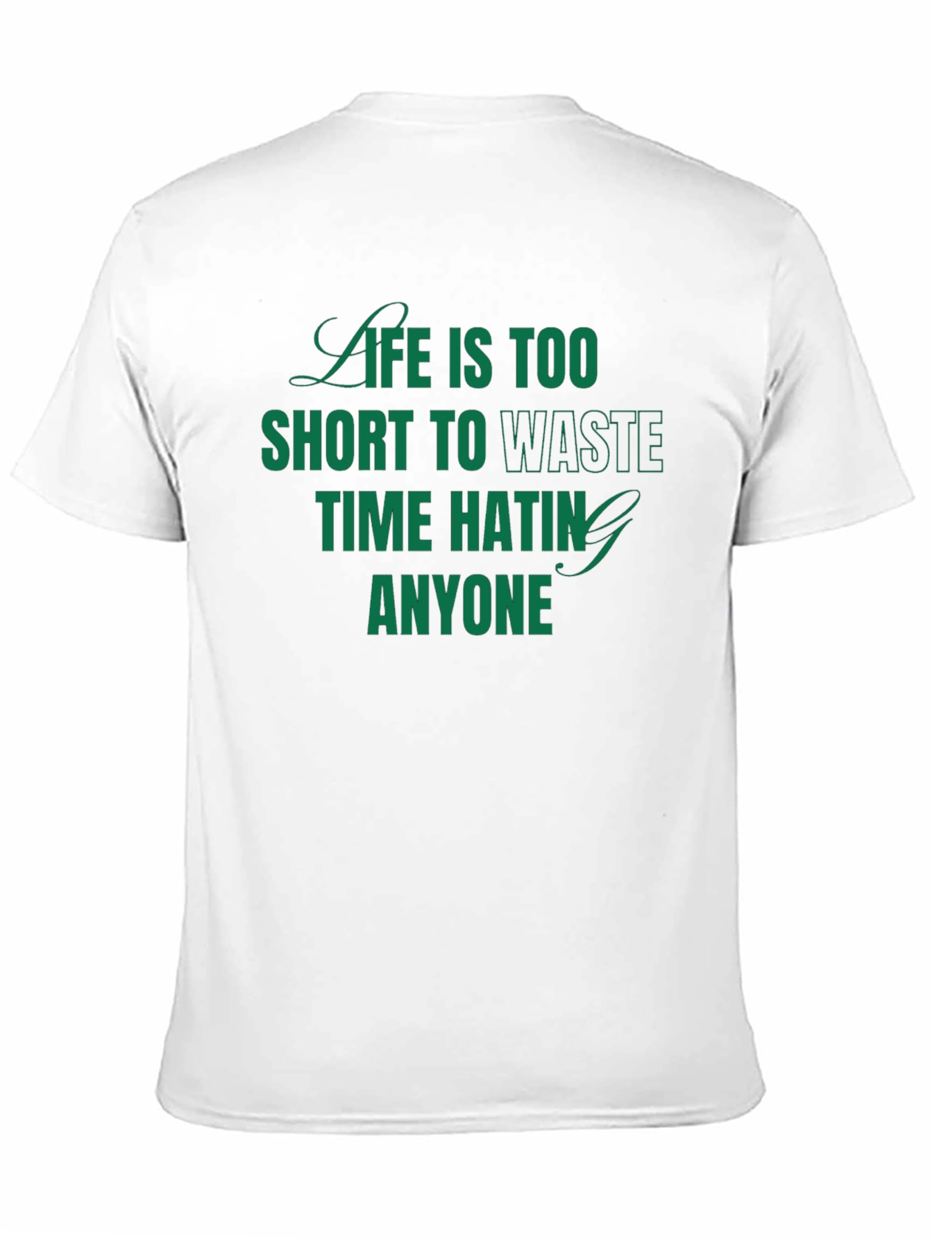 Life is Too Short Graphic Tee - Black