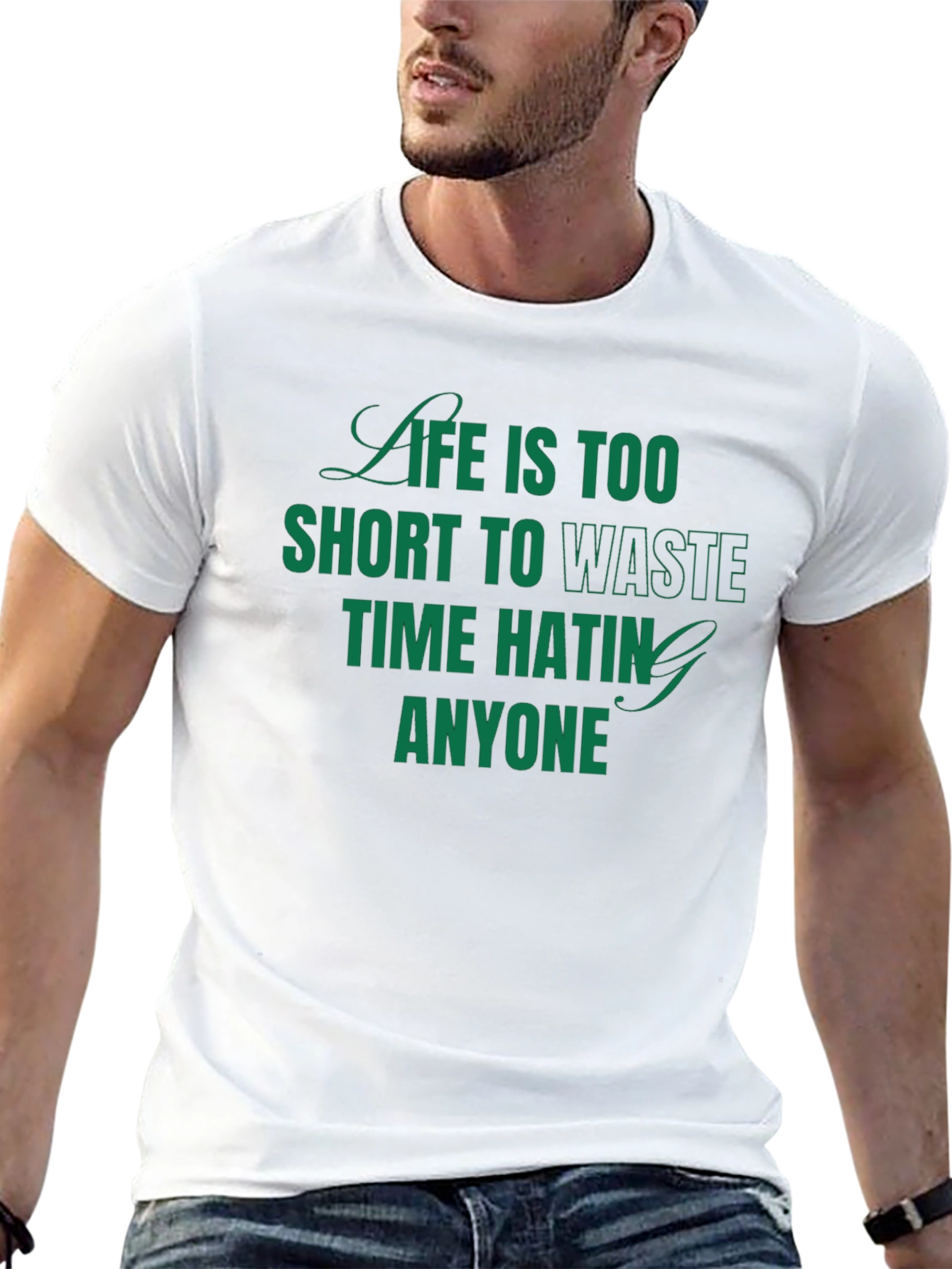 Life is Too Short Graphic Tee - Black