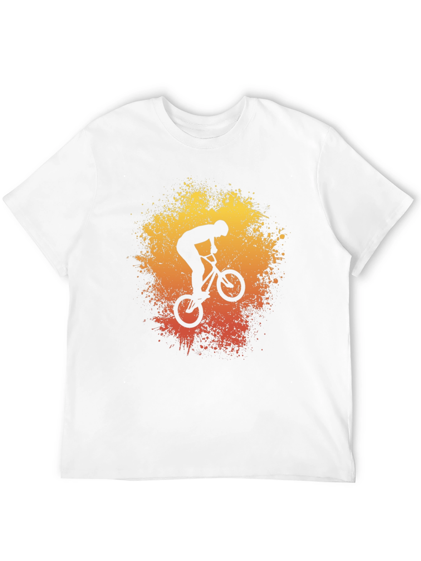 BMX Rider Graphic Tee - Stunt Bike Art Shirt