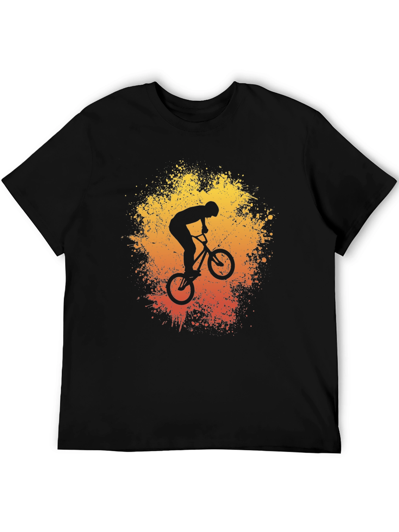 BMX Rider Graphic Tee - Stunt Bike Art Shirt