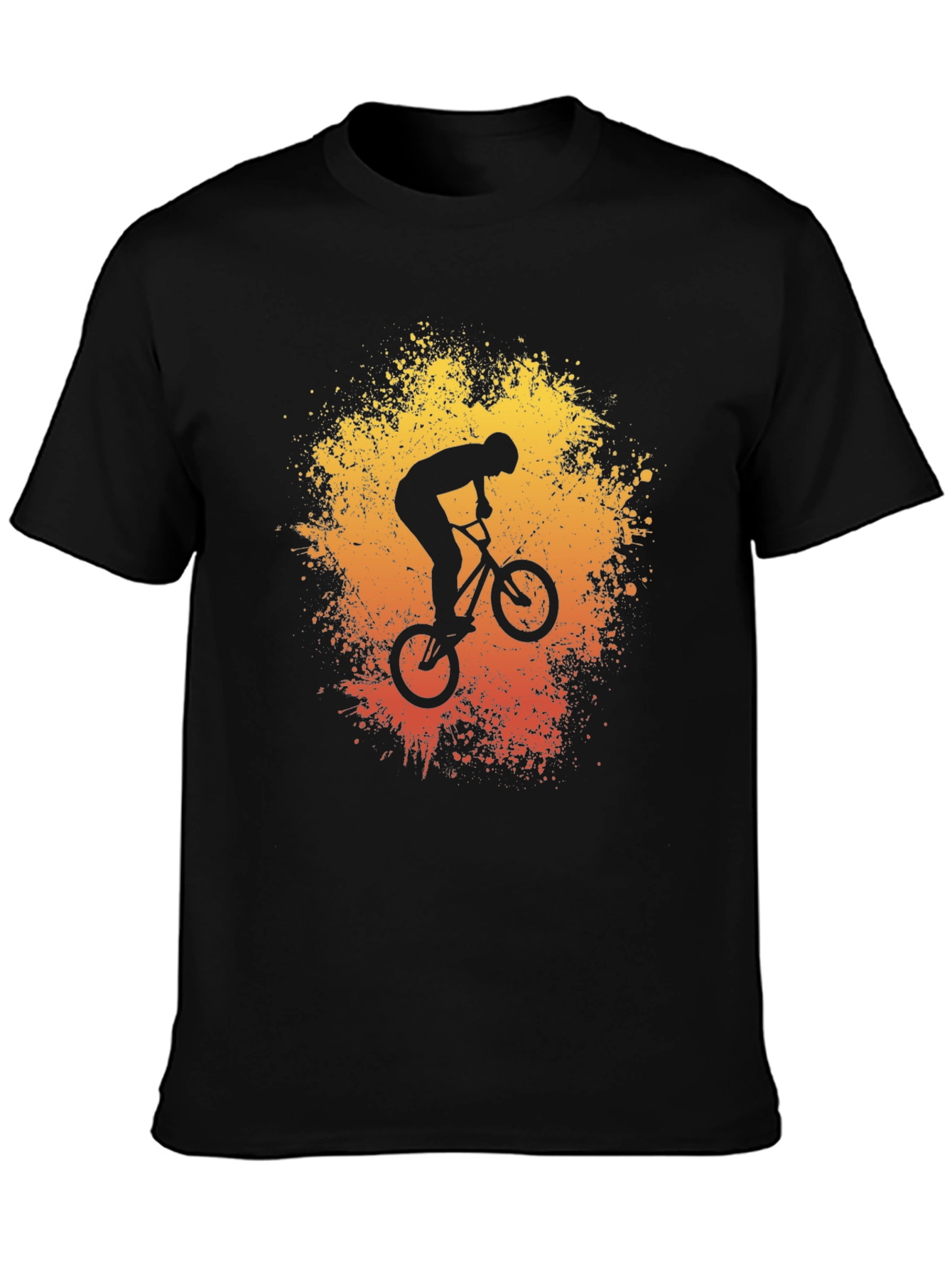 BMX Rider Graphic Tee - Stunt Bike Art Shirt