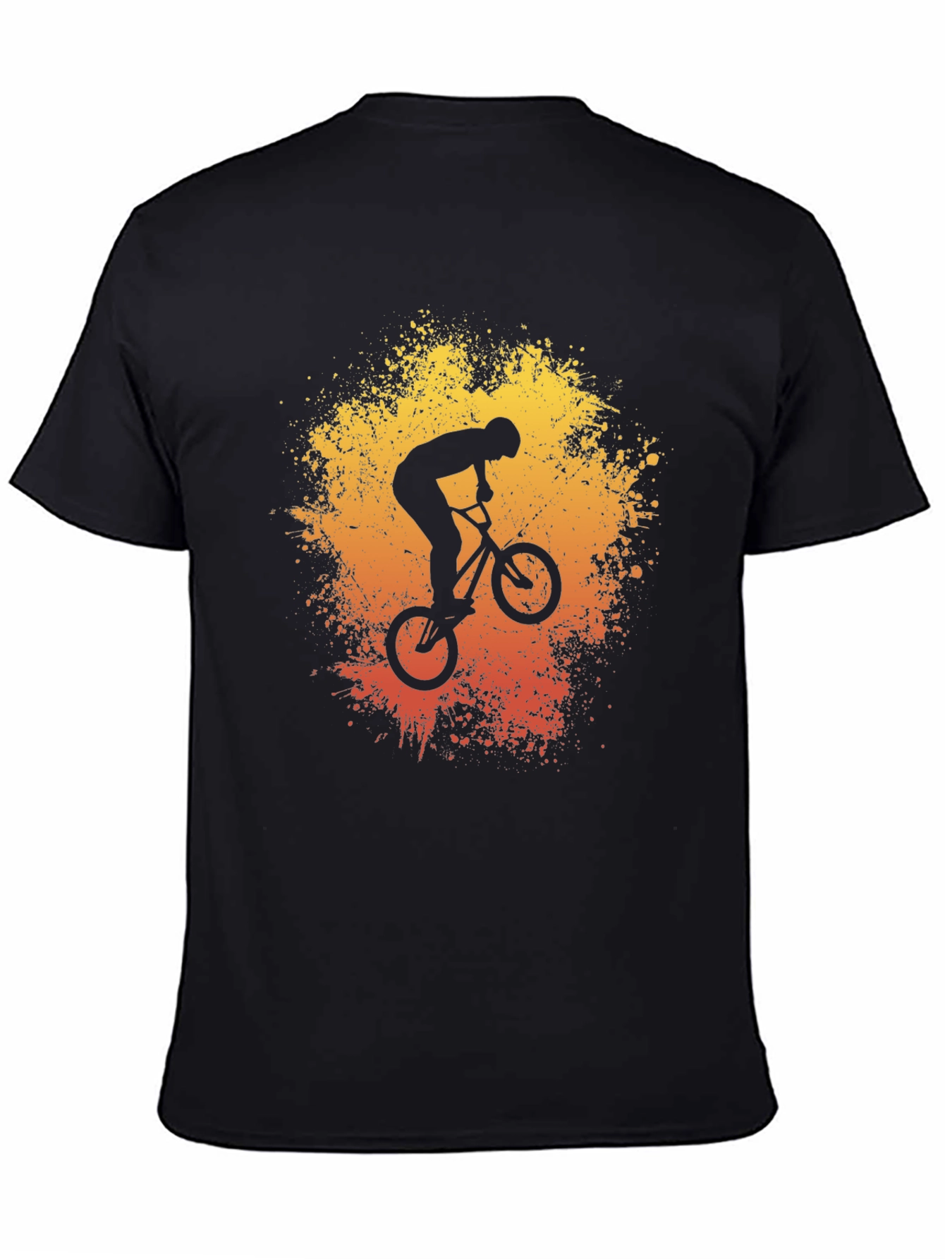 BMX Rider Graphic Tee - Stunt Bike Art Shirt