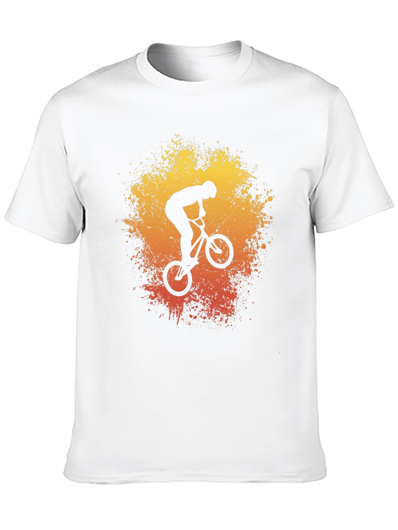 BMX Rider Graphic Tee - Stunt Bike Art Shirt