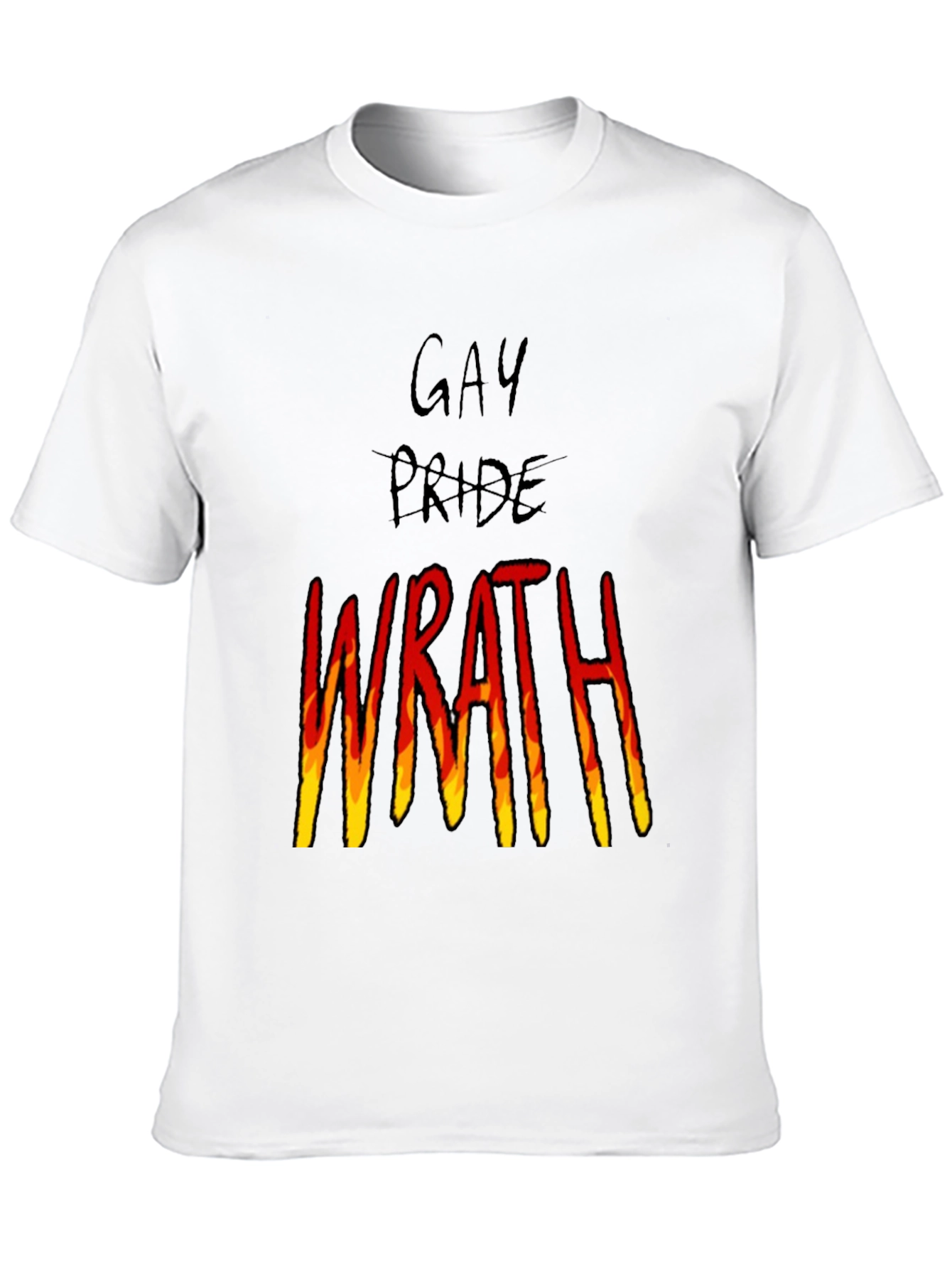 Wrath Graphic T-Shirt - Black Cotton Blend Tee