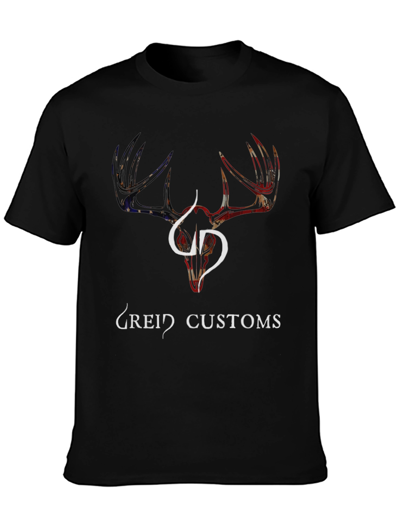 Greid Customs Deer Skull Graphic T-Shirt