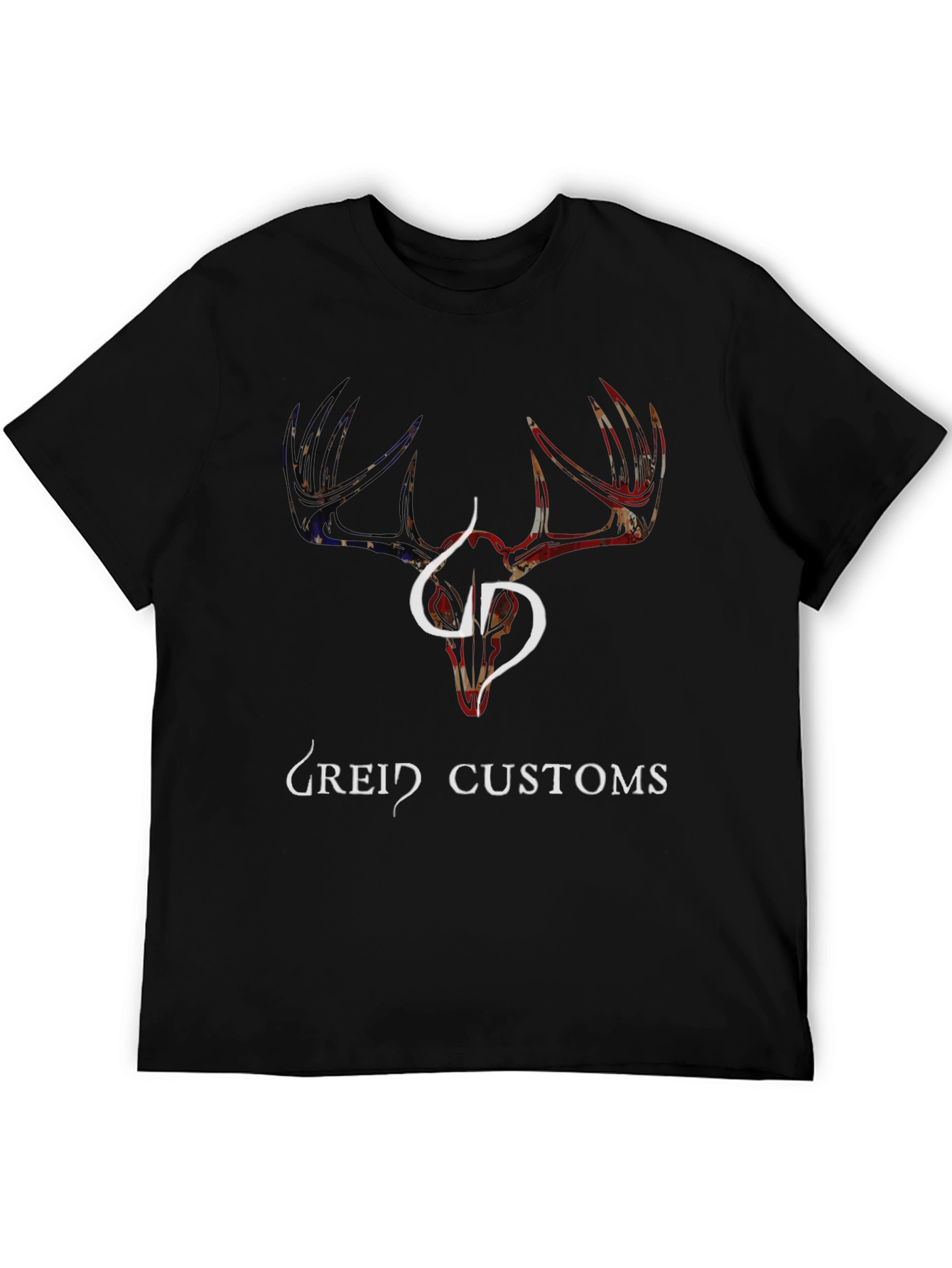 Greid Customs Deer Skull Graphic T-Shirt