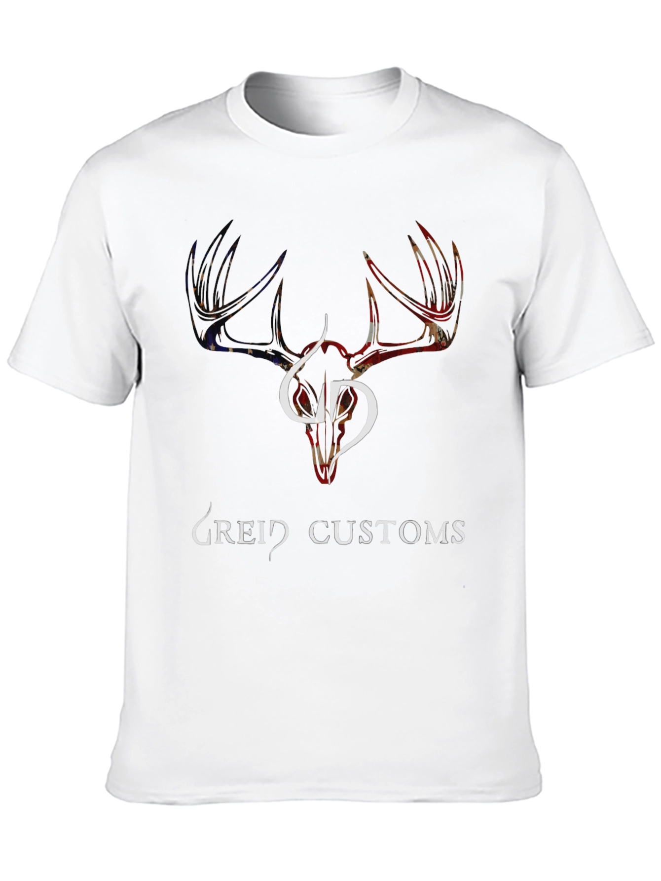 Greid Customs Deer Skull Graphic T-Shirt