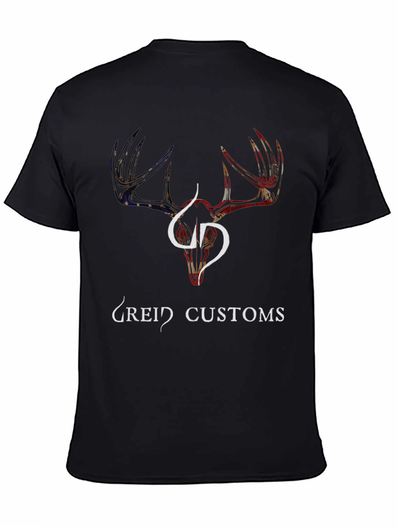 Greid Customs Deer Skull Graphic T-Shirt