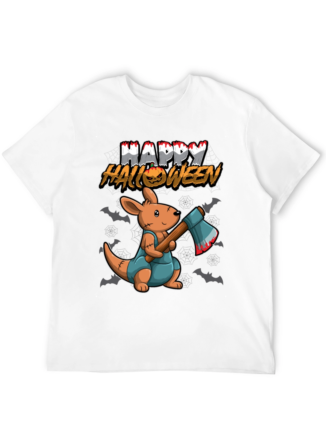 Halloween Kangaroo Graphic T-Shirt