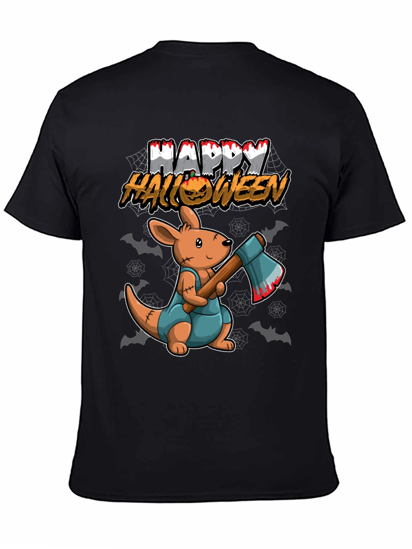 Halloween Kangaroo Graphic T-Shirt
