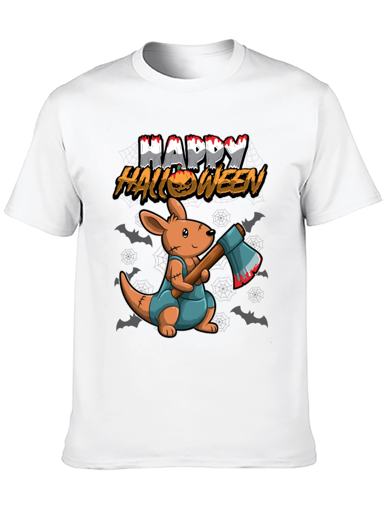 Halloween Kangaroo Graphic T-Shirt