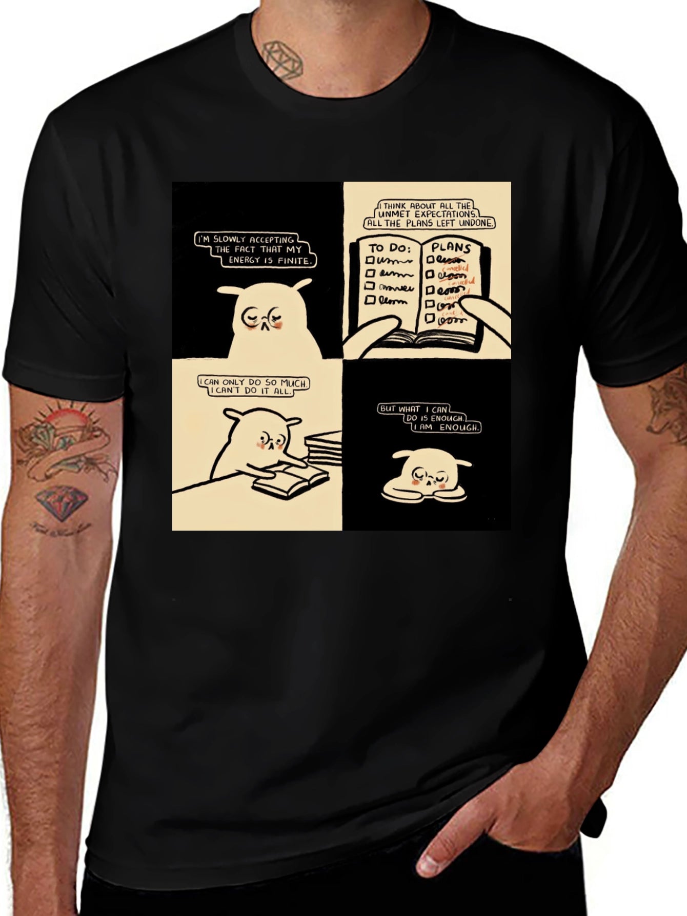 Accepting Finite Energy Black T-Shirt