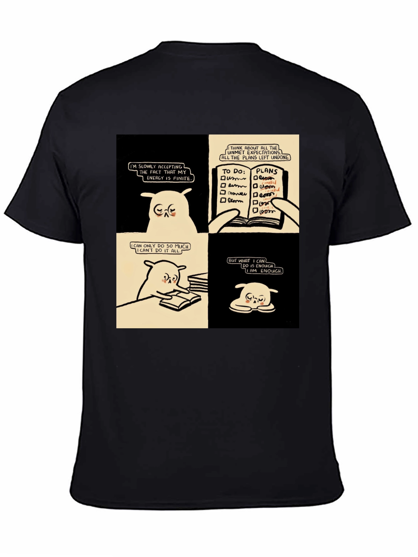 Accepting Finite Energy Black T-Shirt