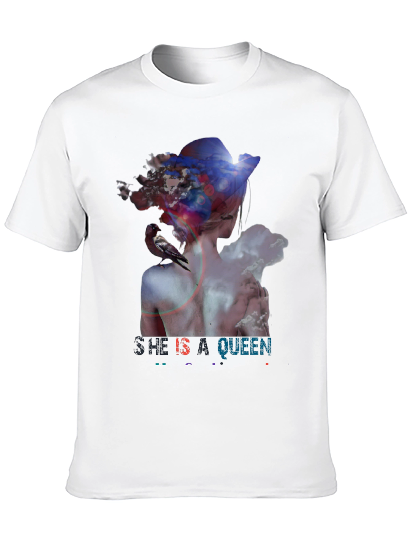 She Is A Queen Graphic Tee - Black