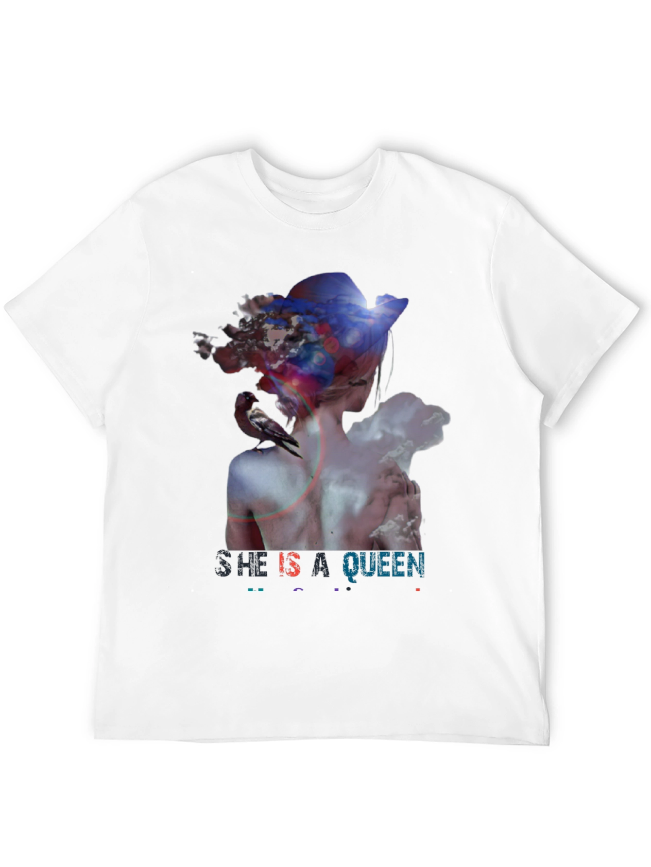 She Is A Queen Graphic Tee - Black