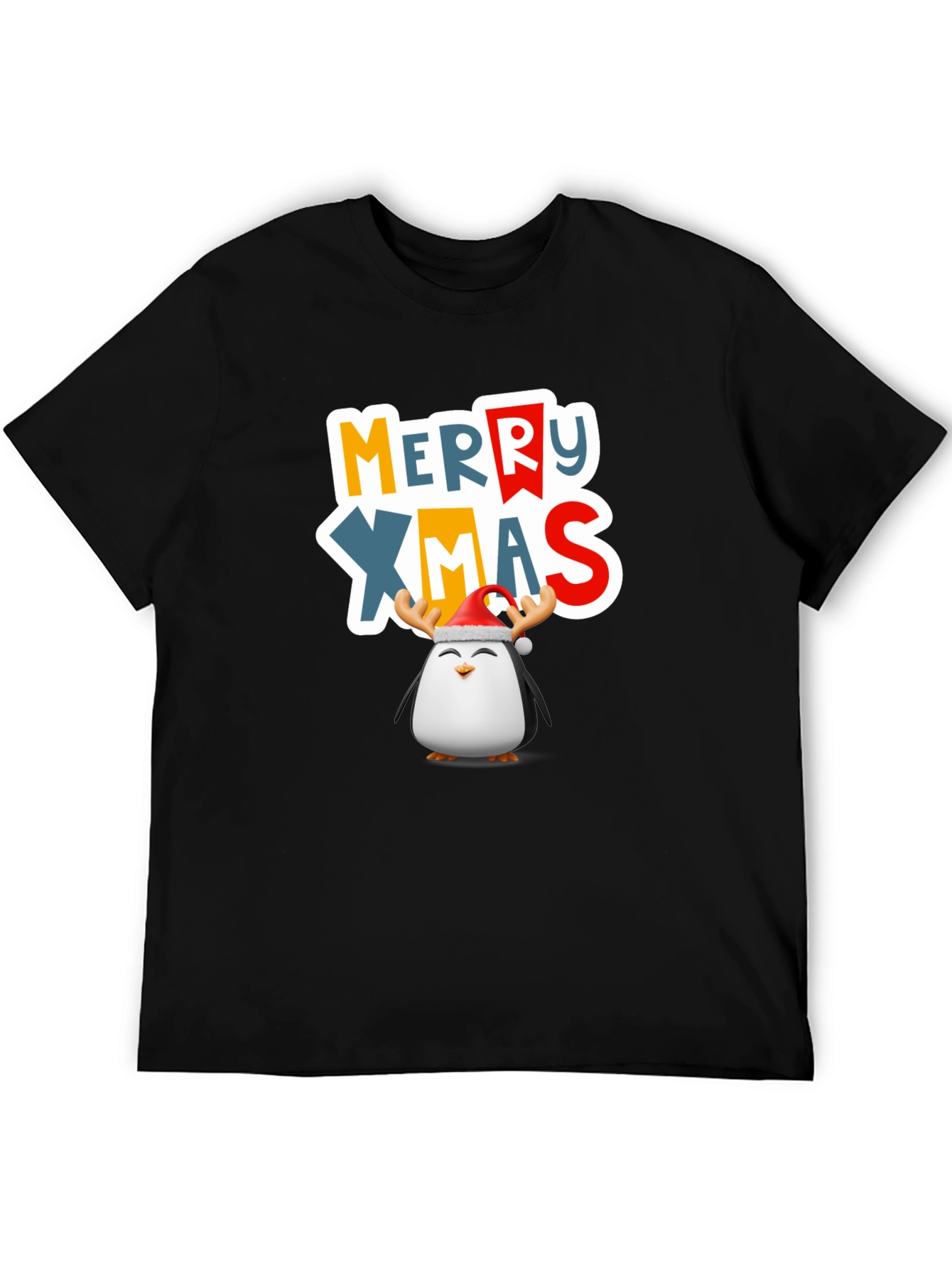 Festive Penguin Merry Xmas T-Shirt
