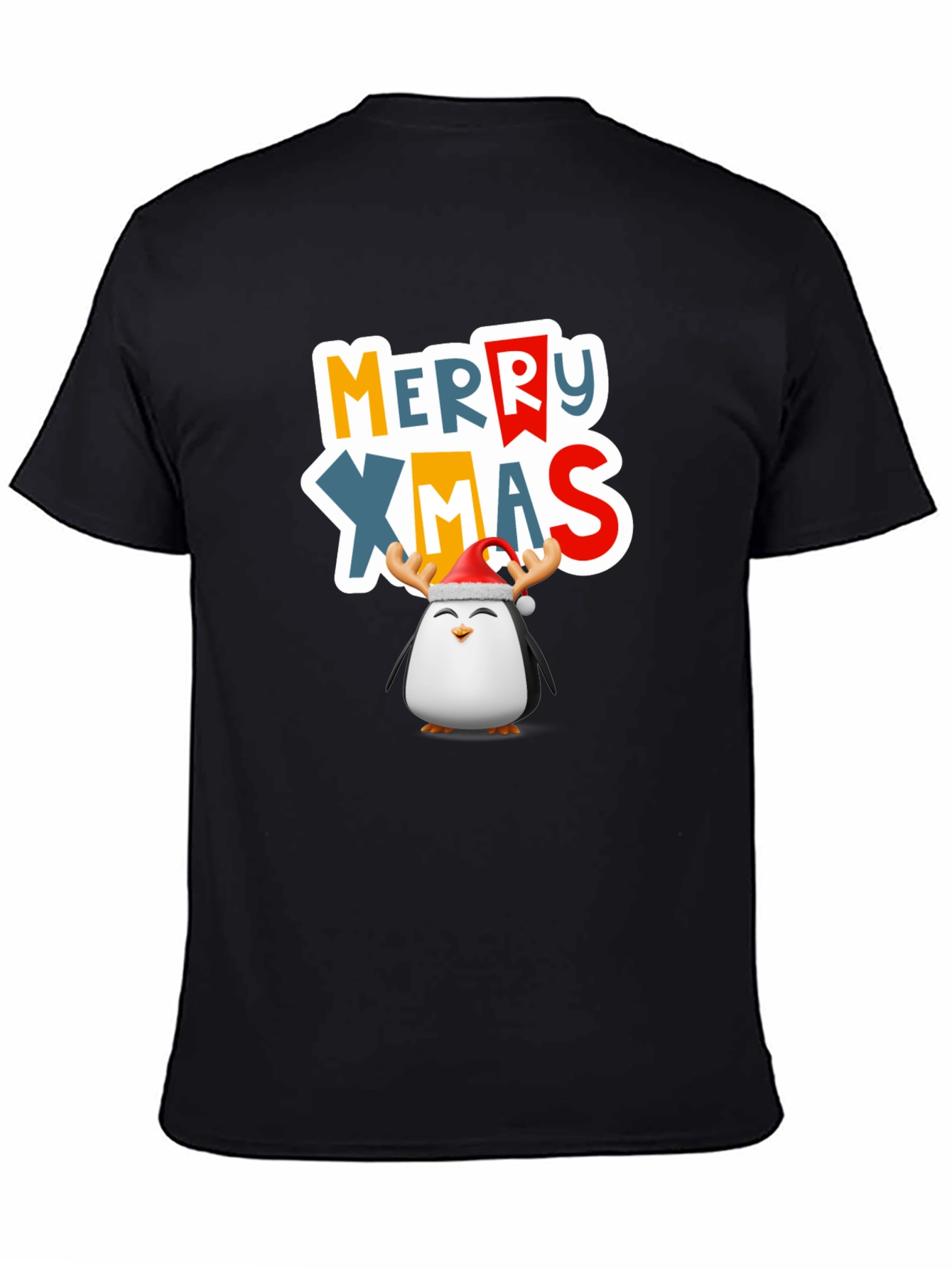 Festive Penguin Merry Xmas T-Shirt