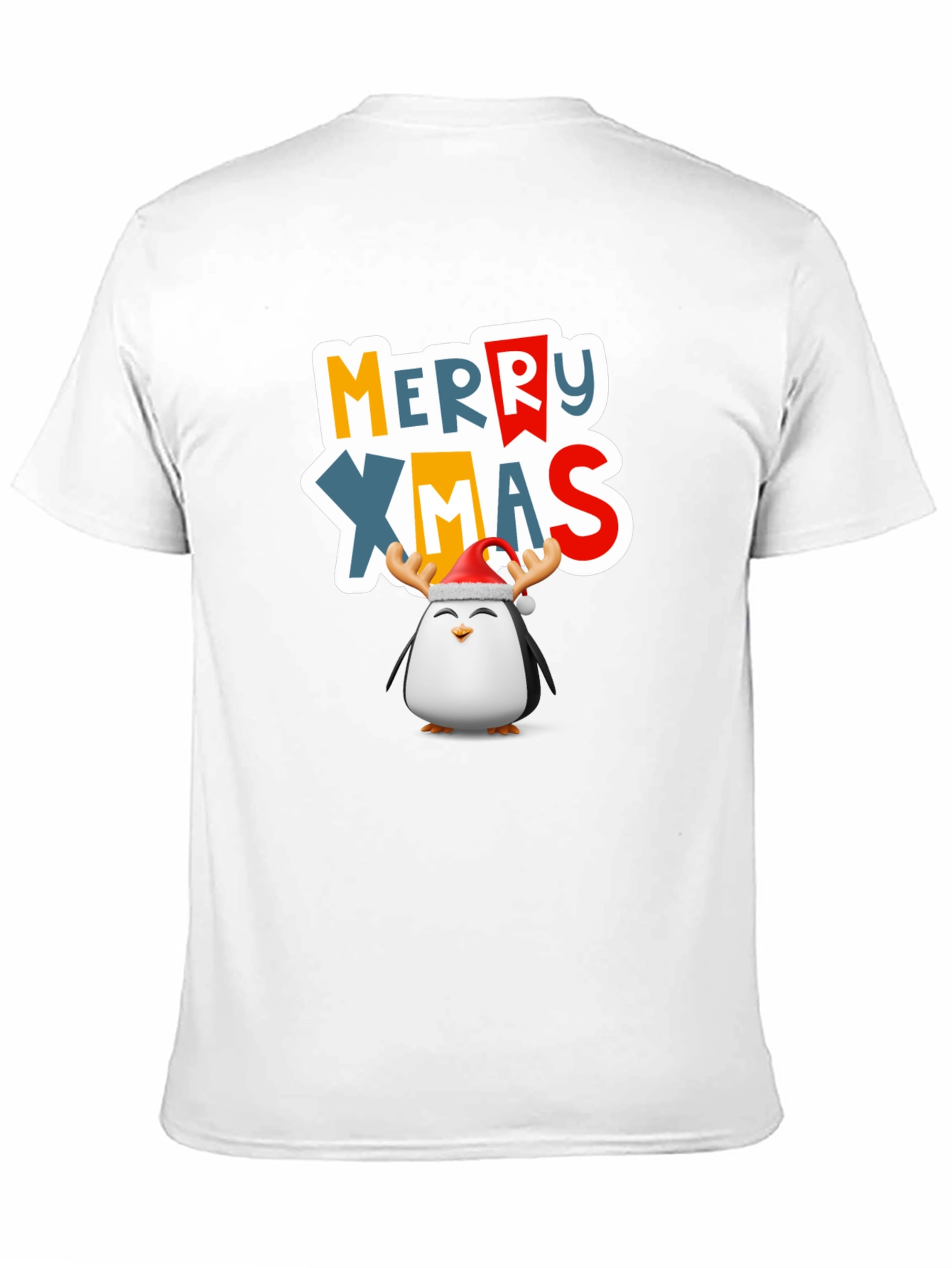 Festive Penguin Merry Xmas T-Shirt