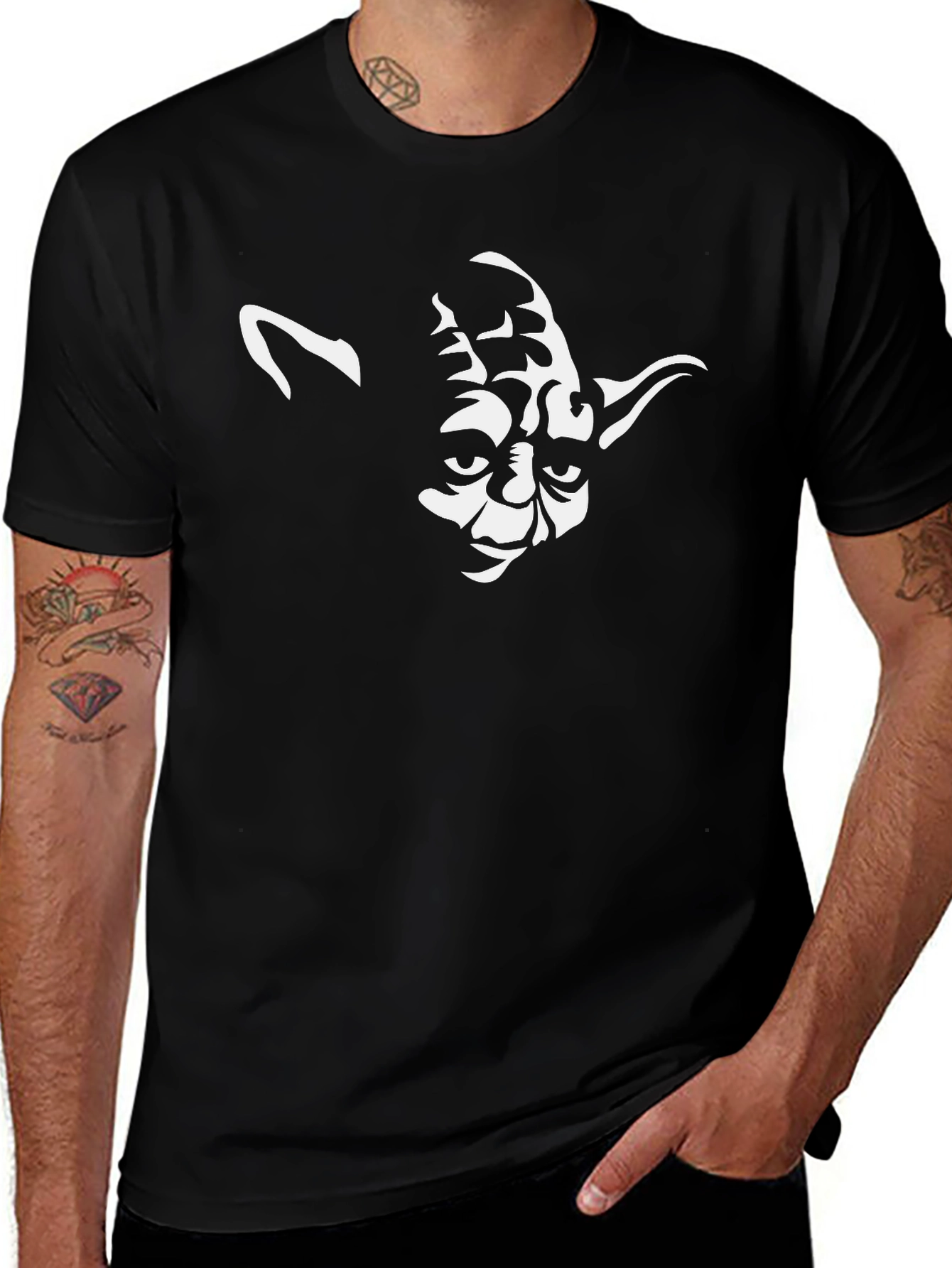 Yoda Graphic Black T-Shirt - Star Wars Fan Apparel