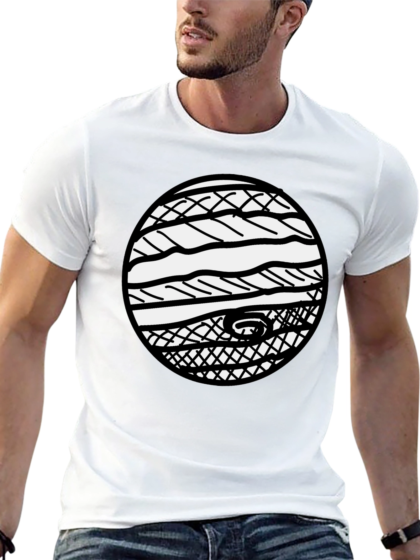 Graphic Tee - Abstract Circle Design