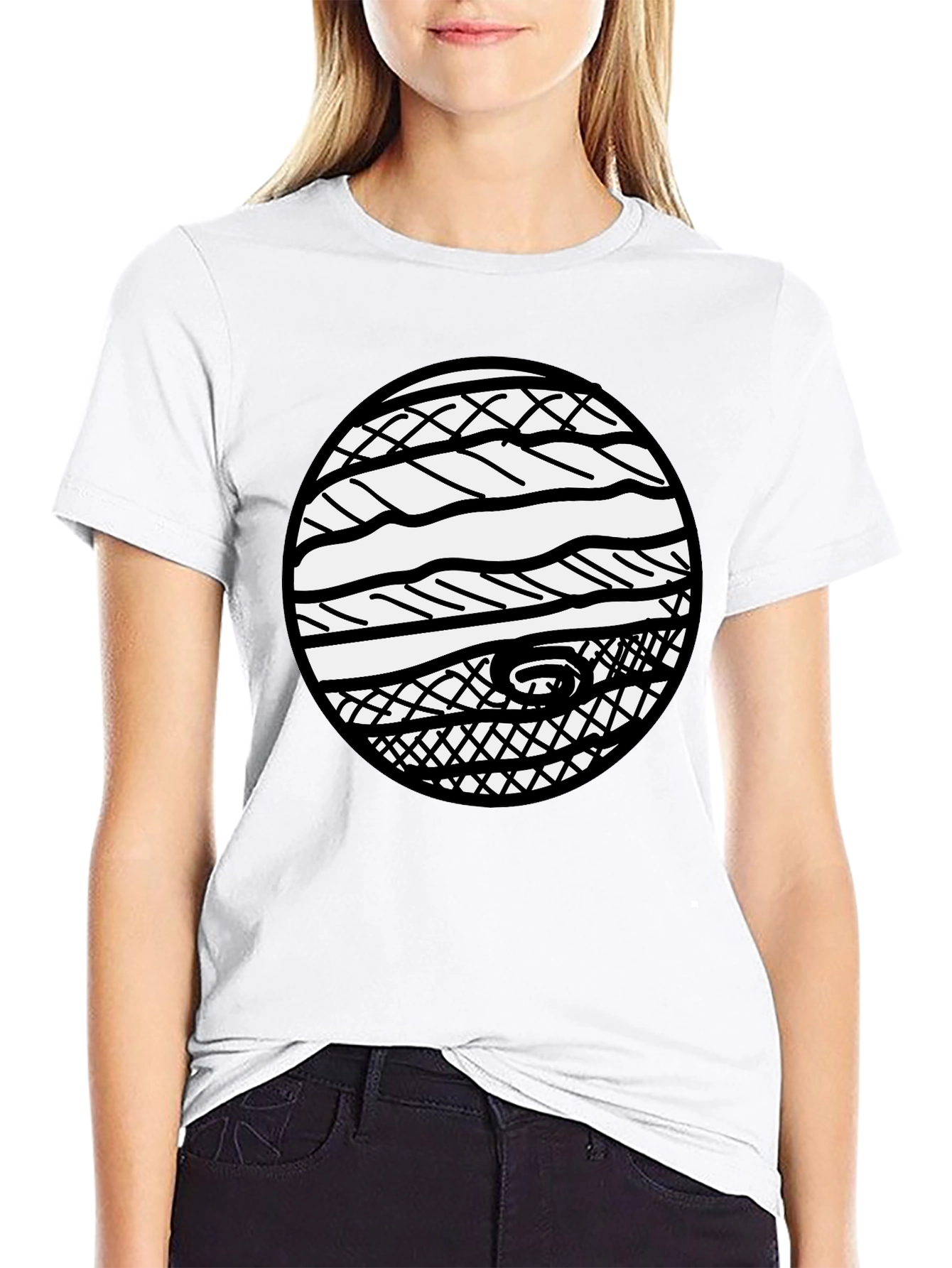 Graphic Tee - Abstract Circle Design