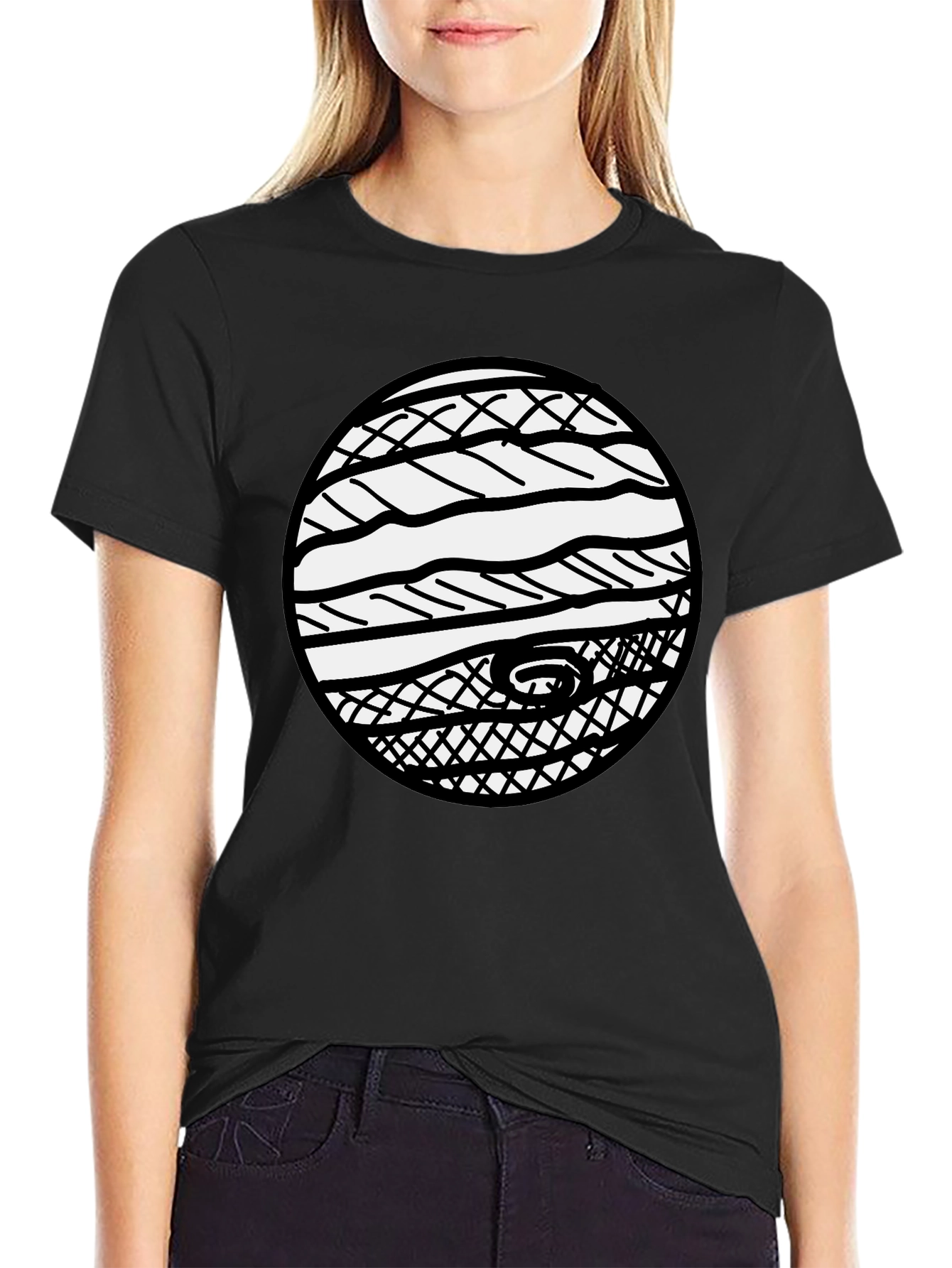 Graphic Tee - Abstract Circle Design