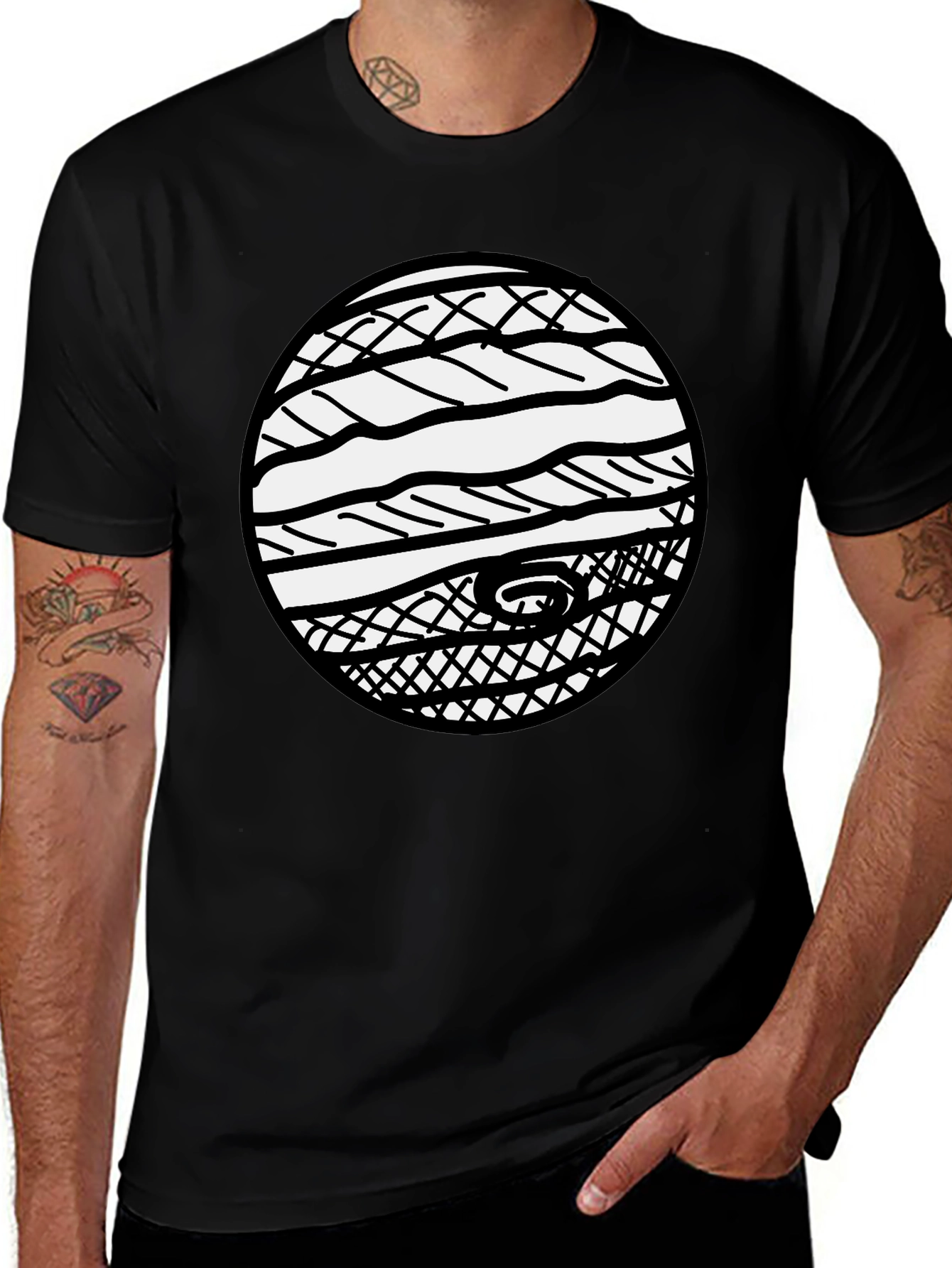 Graphic Tee - Abstract Circle Design