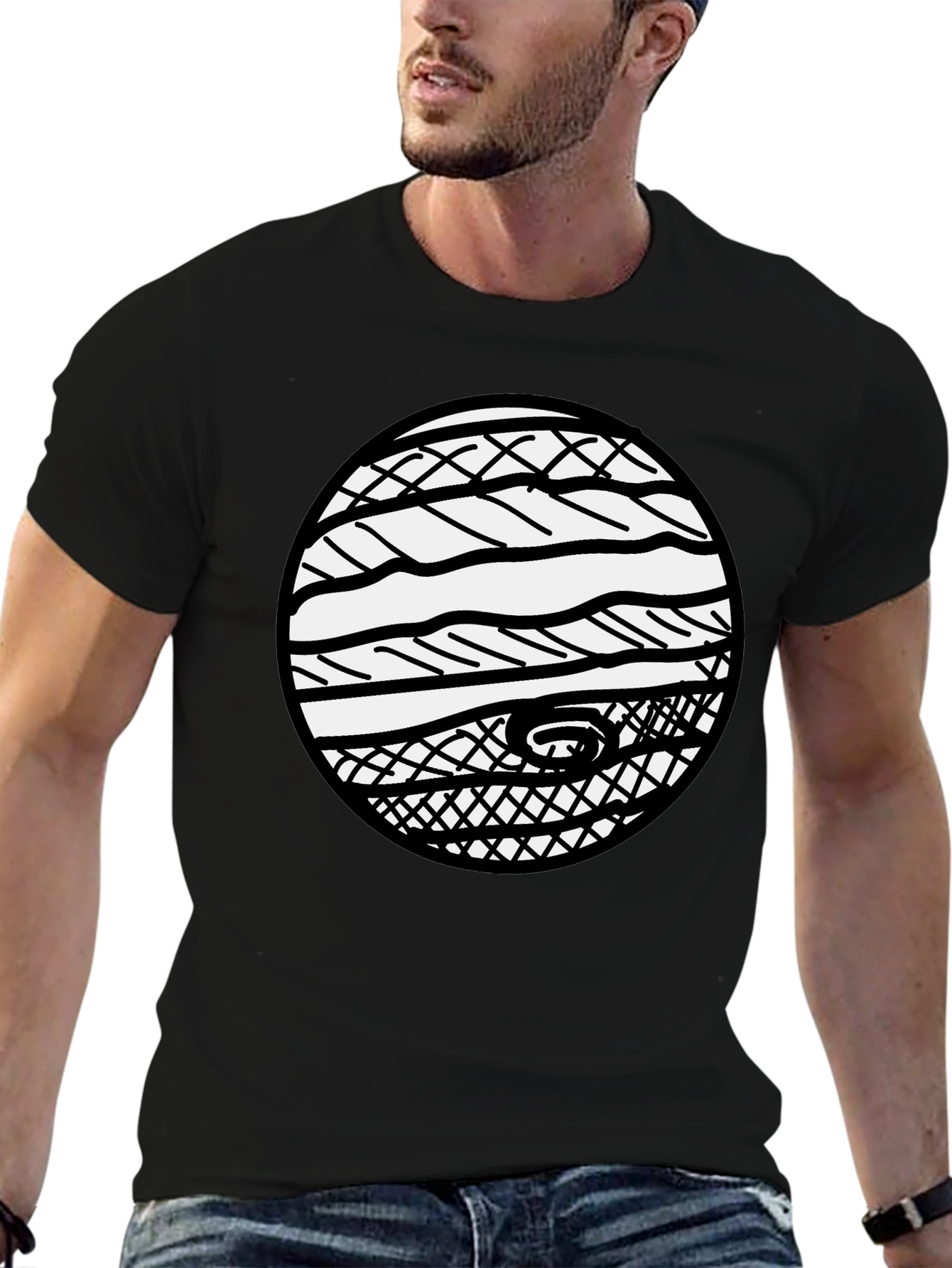 Graphic Tee - Abstract Circle Design
