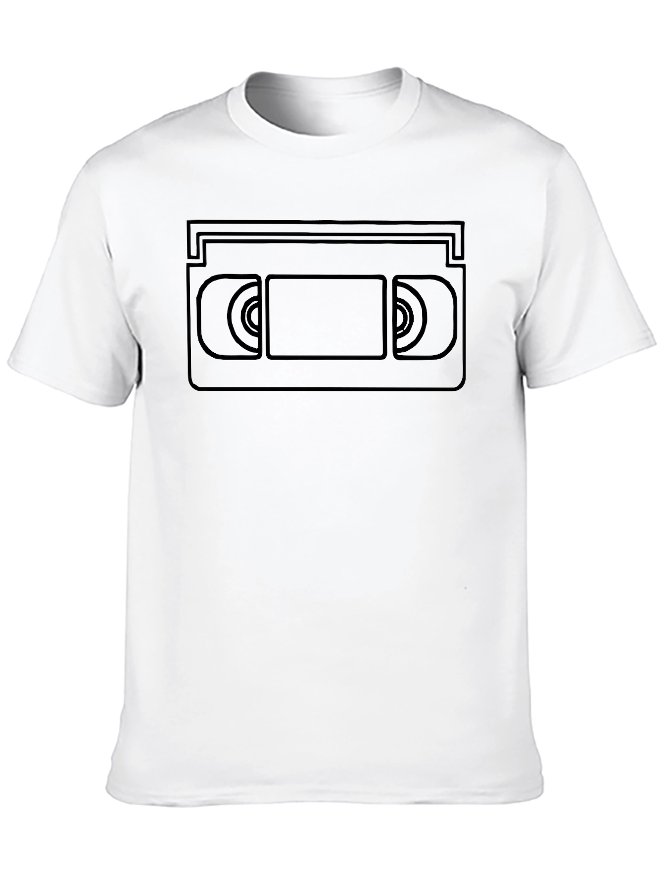 Retro VHS Tape Graphic Tee - Black