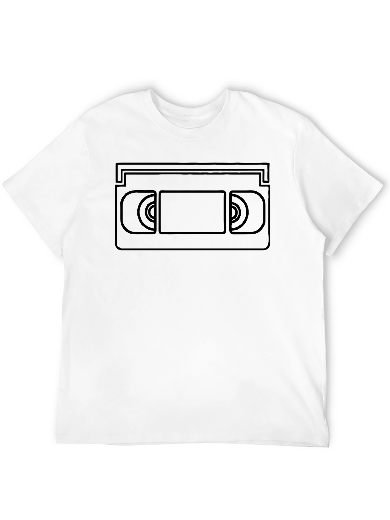 Retro VHS Tape Graphic Tee - Black