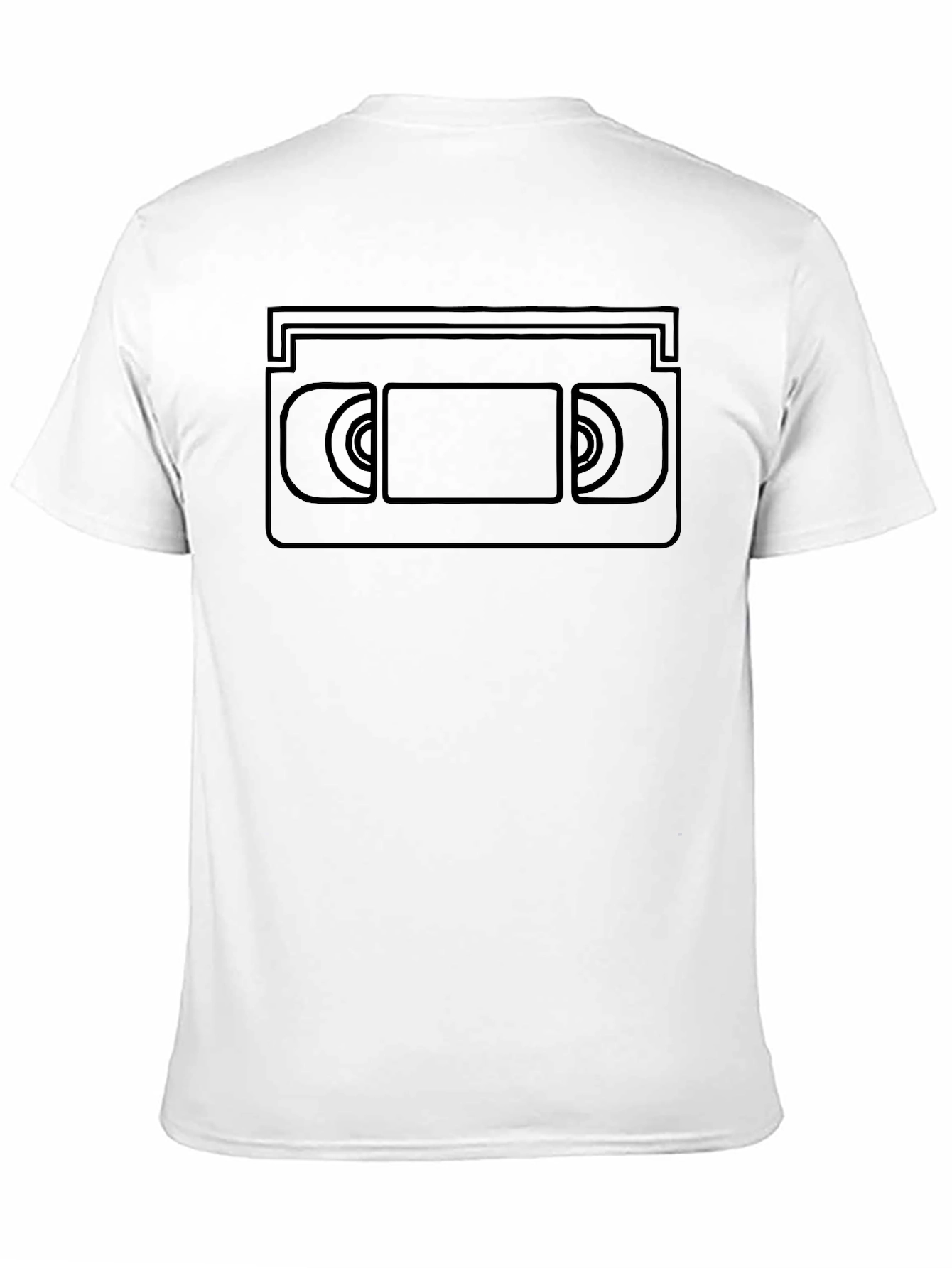 Retro VHS Tape Graphic Tee - Black