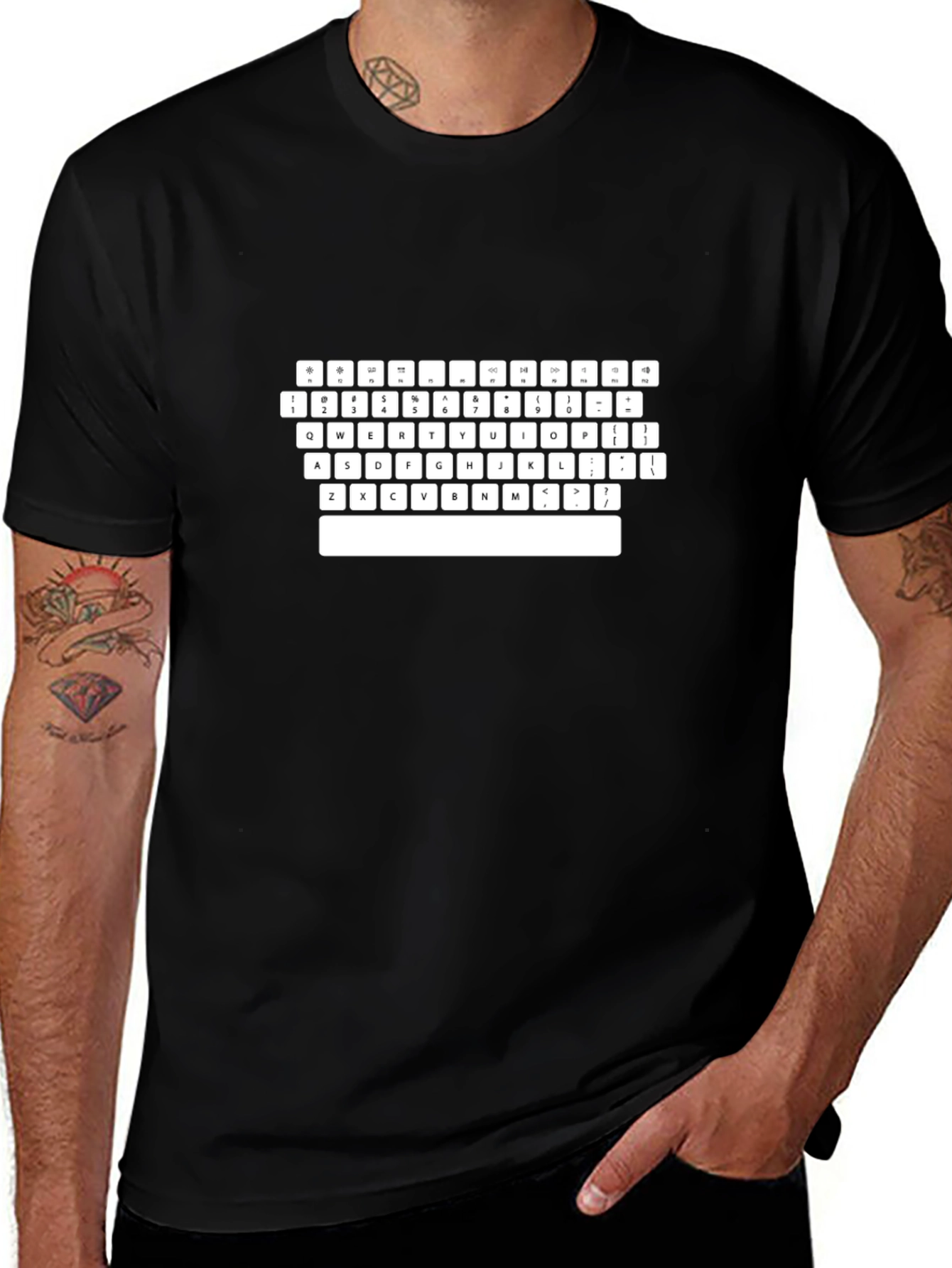 Keyboard Graphic Tee - Programmer T-Shirt