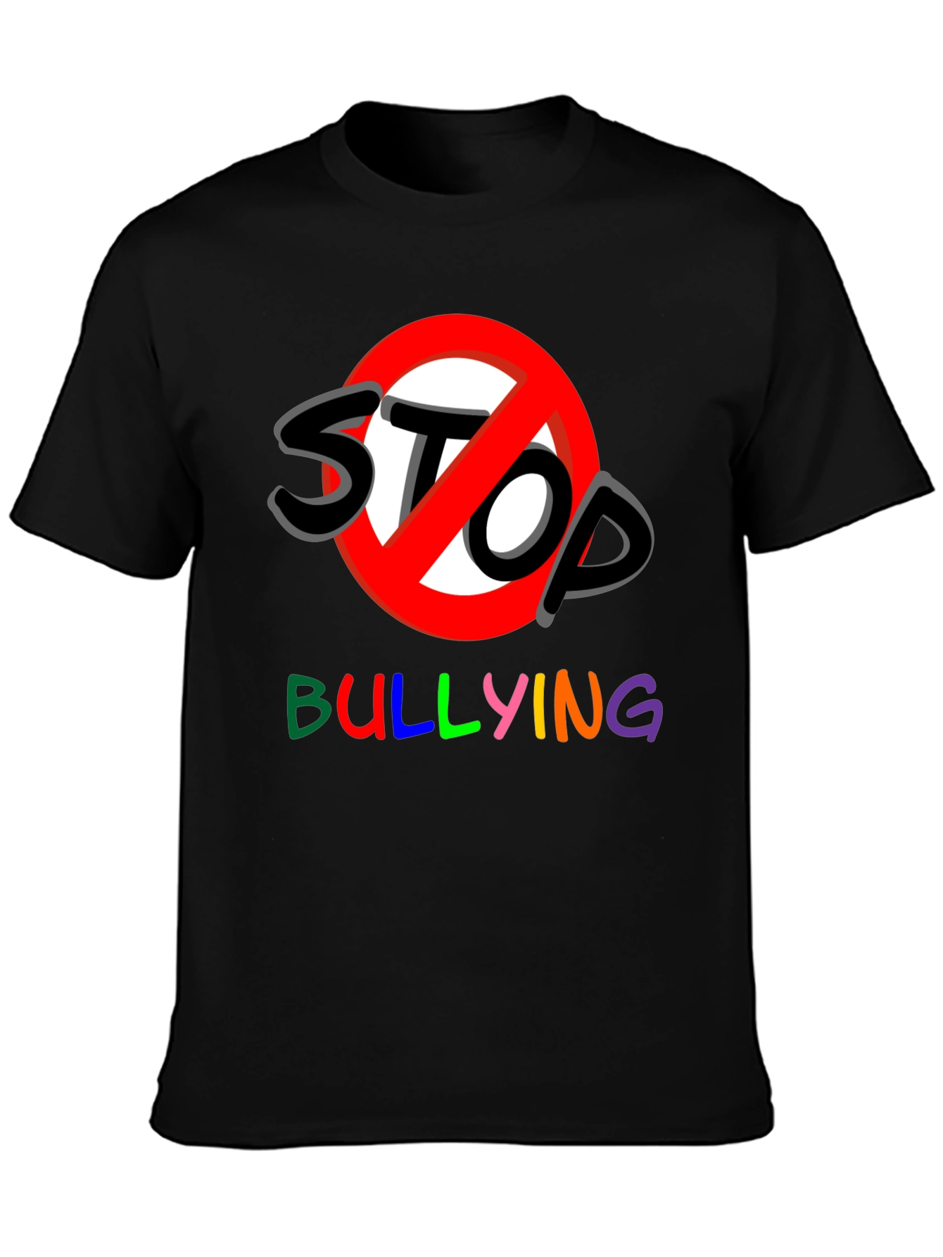 Stop Bullying Graphic Tee - Black