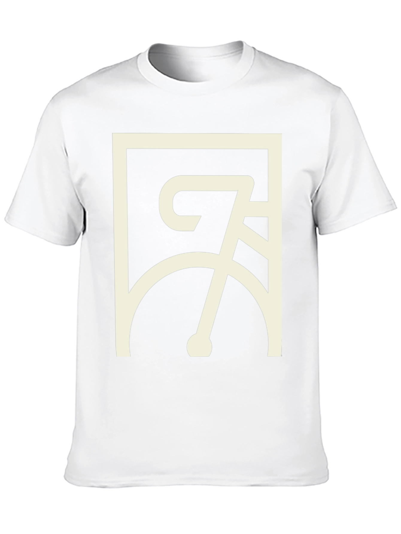 Black T-Shirt with Bicycle Graphic