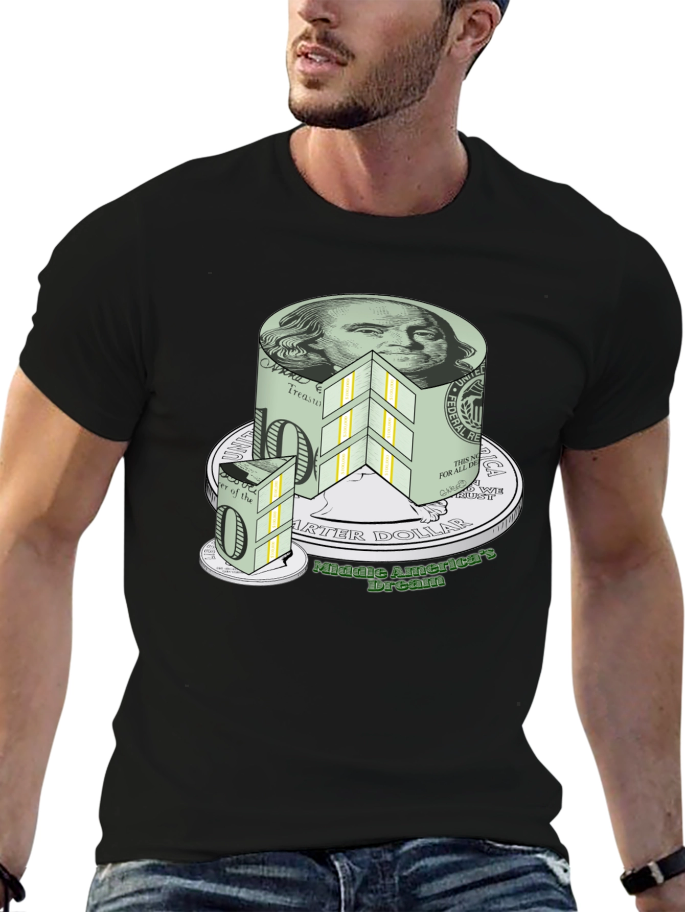 Money Cake T-Shirt - Middle America Dream