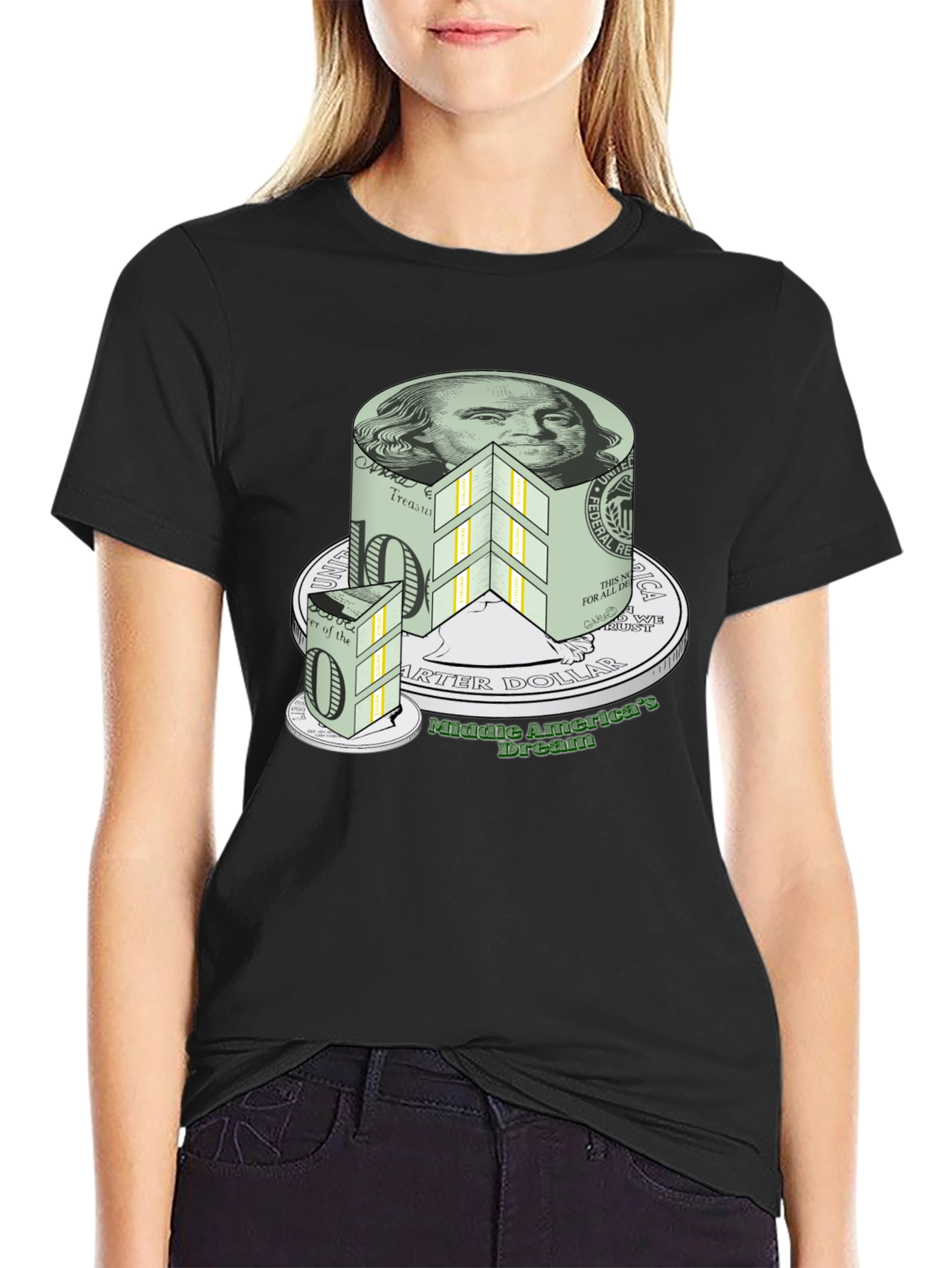 Money Cake T-Shirt - Middle America Dream