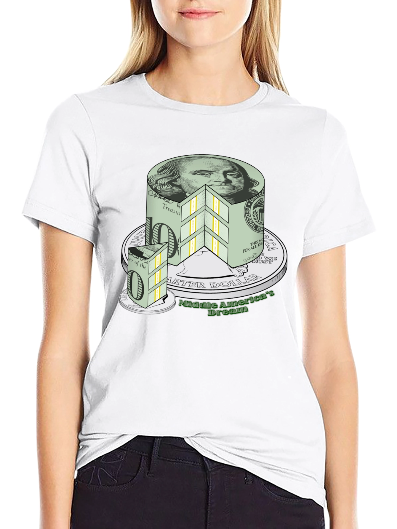Money Cake T-Shirt - Middle America Dream