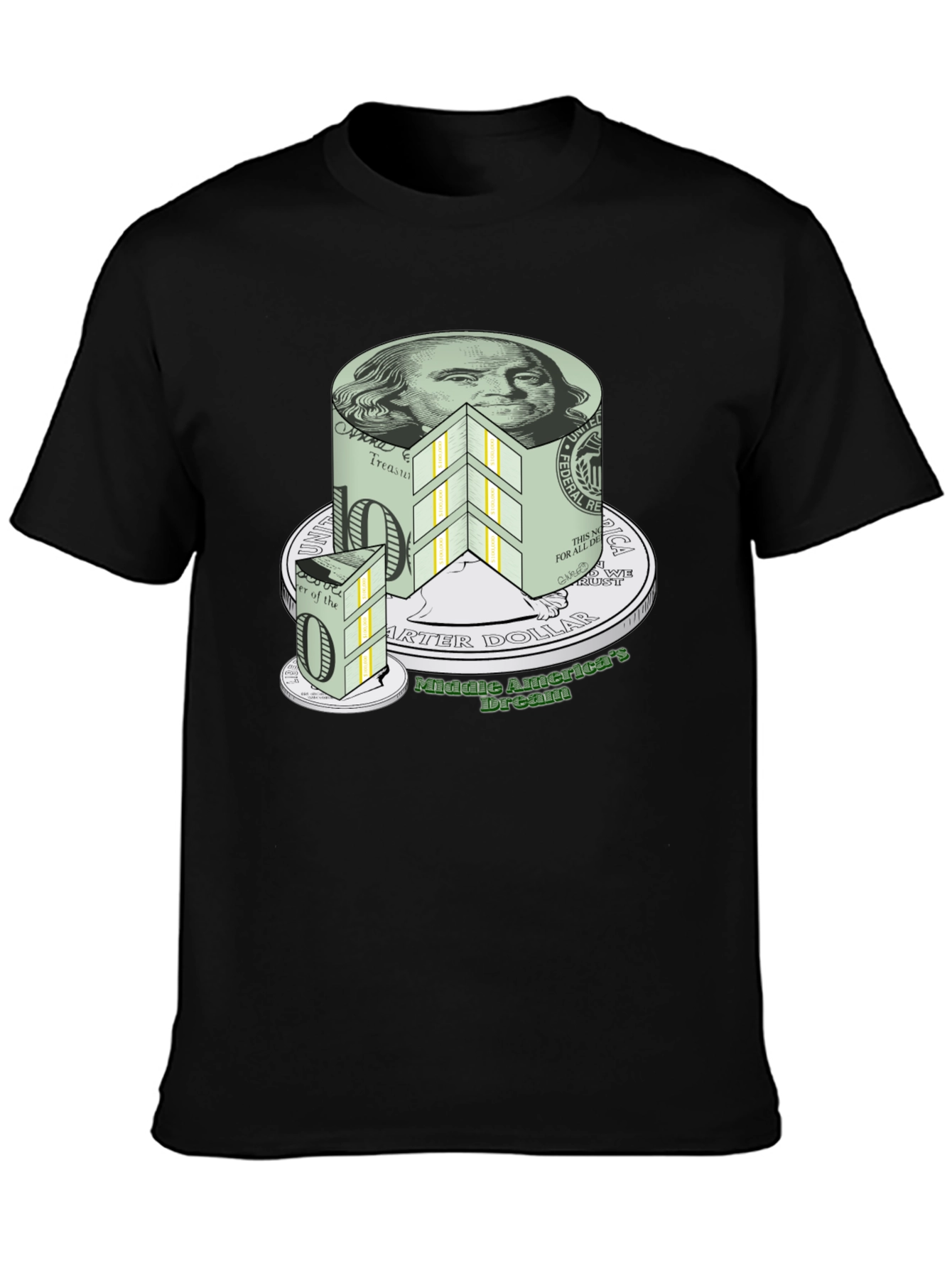 Money Cake T-Shirt - Middle America Dream