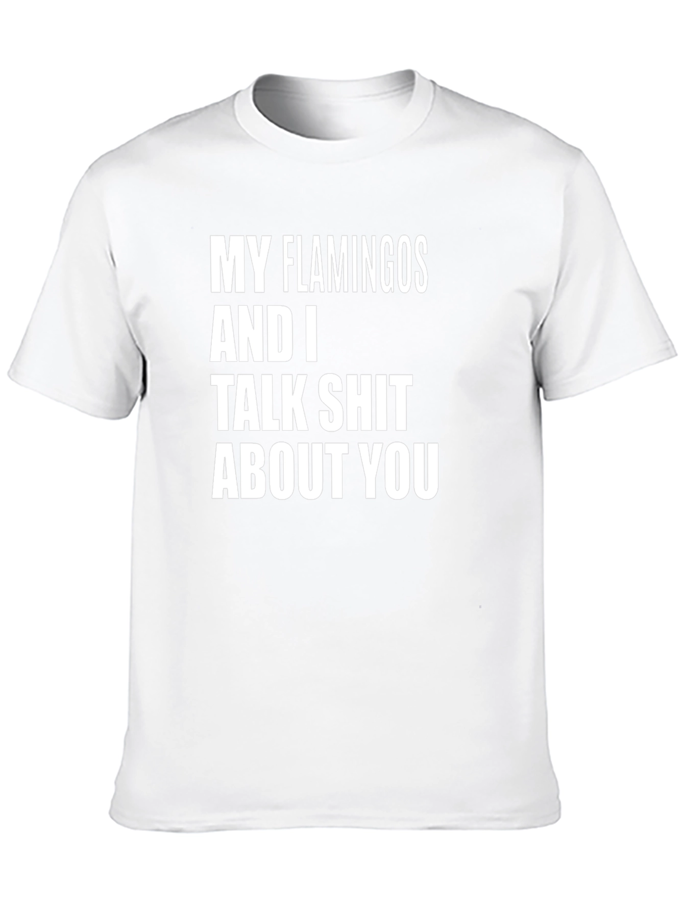 Funny Flamingo Graphic T-Shirt - Talk Shit