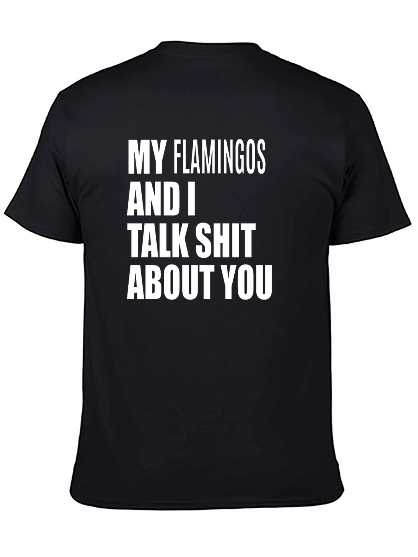 Funny Flamingo Graphic T-Shirt - Talk Shit