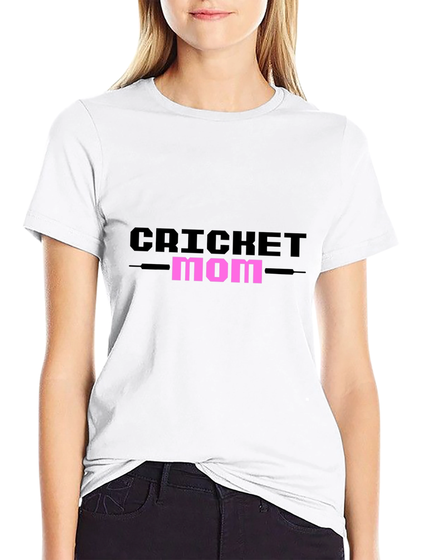 Cricket Mom T-Shirt - Sporty & Stylish