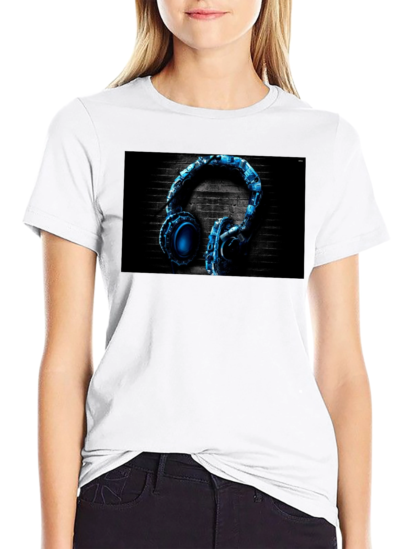 Headphones Graphic T-Shirt - Music Lover Apparel