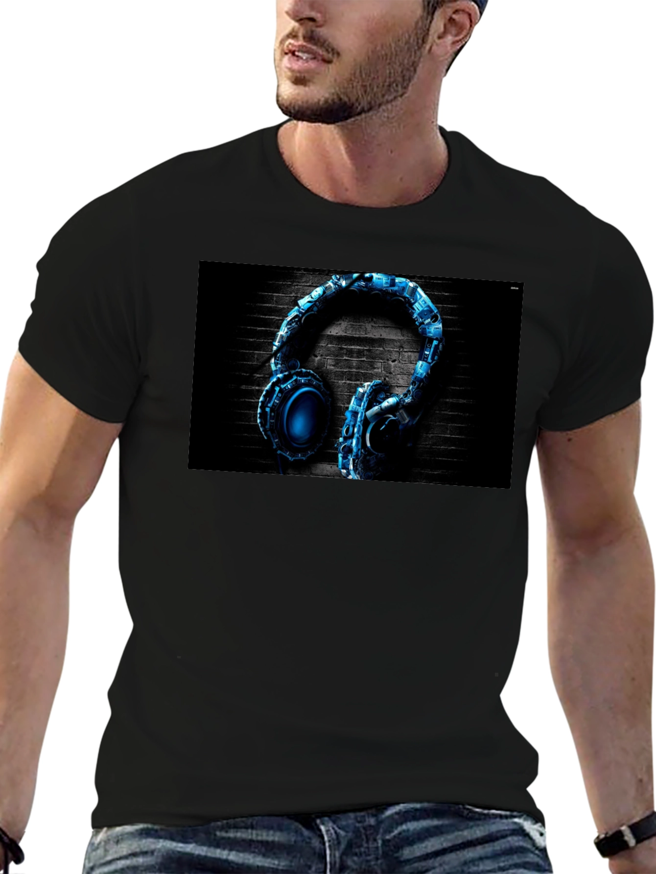 Headphones Graphic T-Shirt - Music Lover Apparel