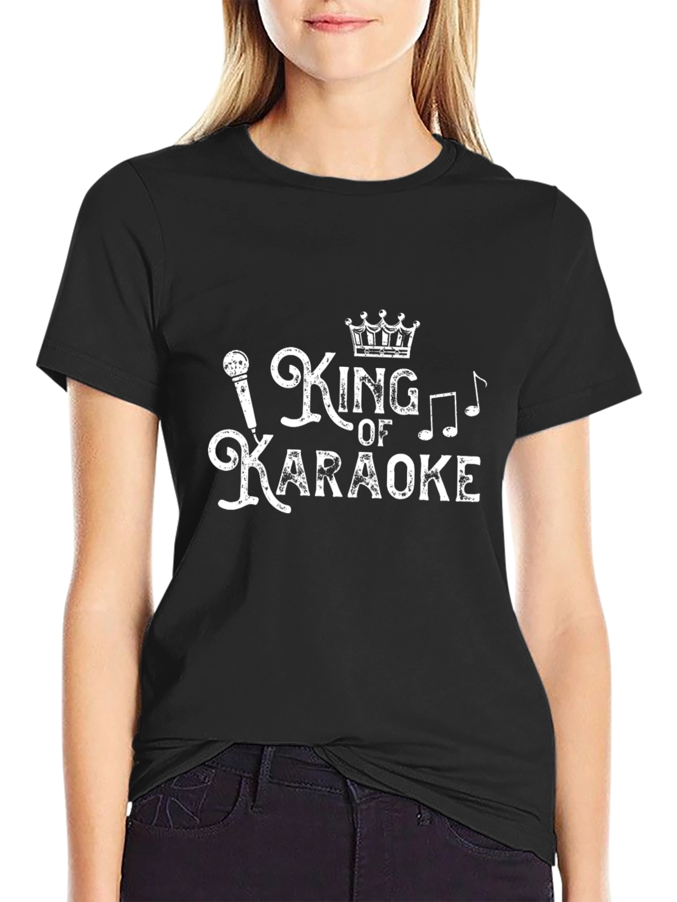 King of Karaoke Graphic T-Shirt - Black